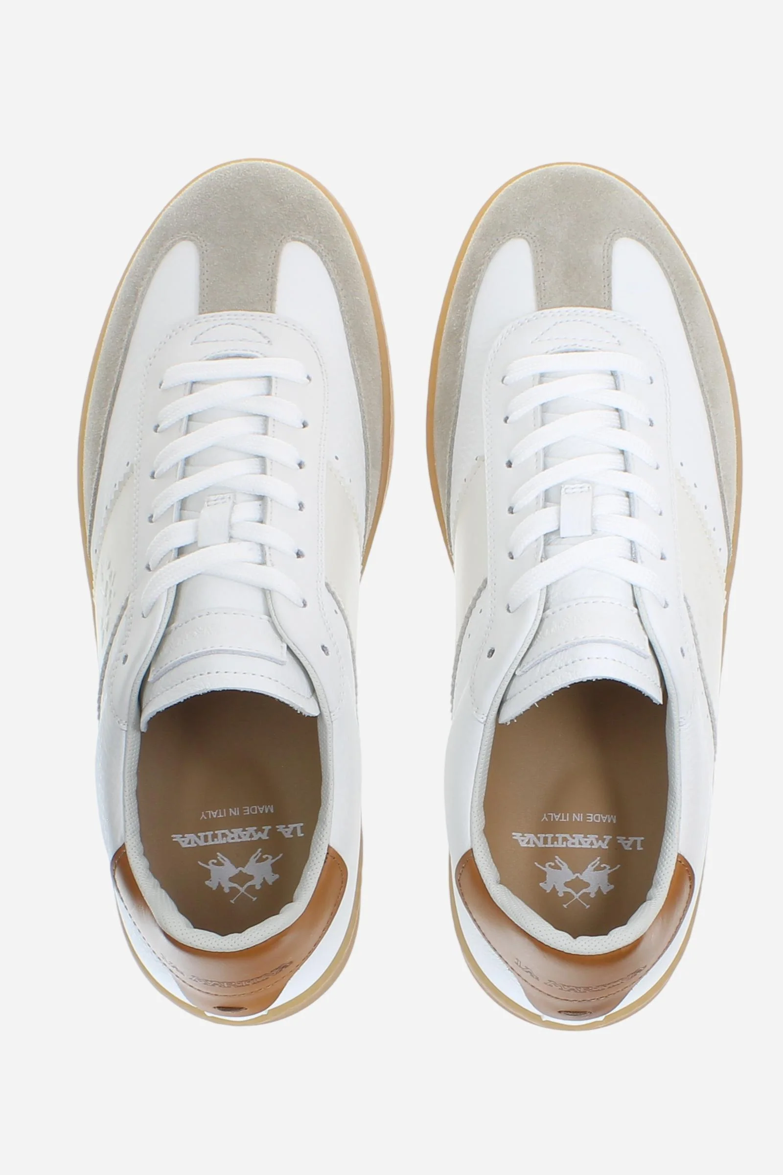 Herren Retro Court Sneaker aus Leder und Veloursleder – Sage - Image 4