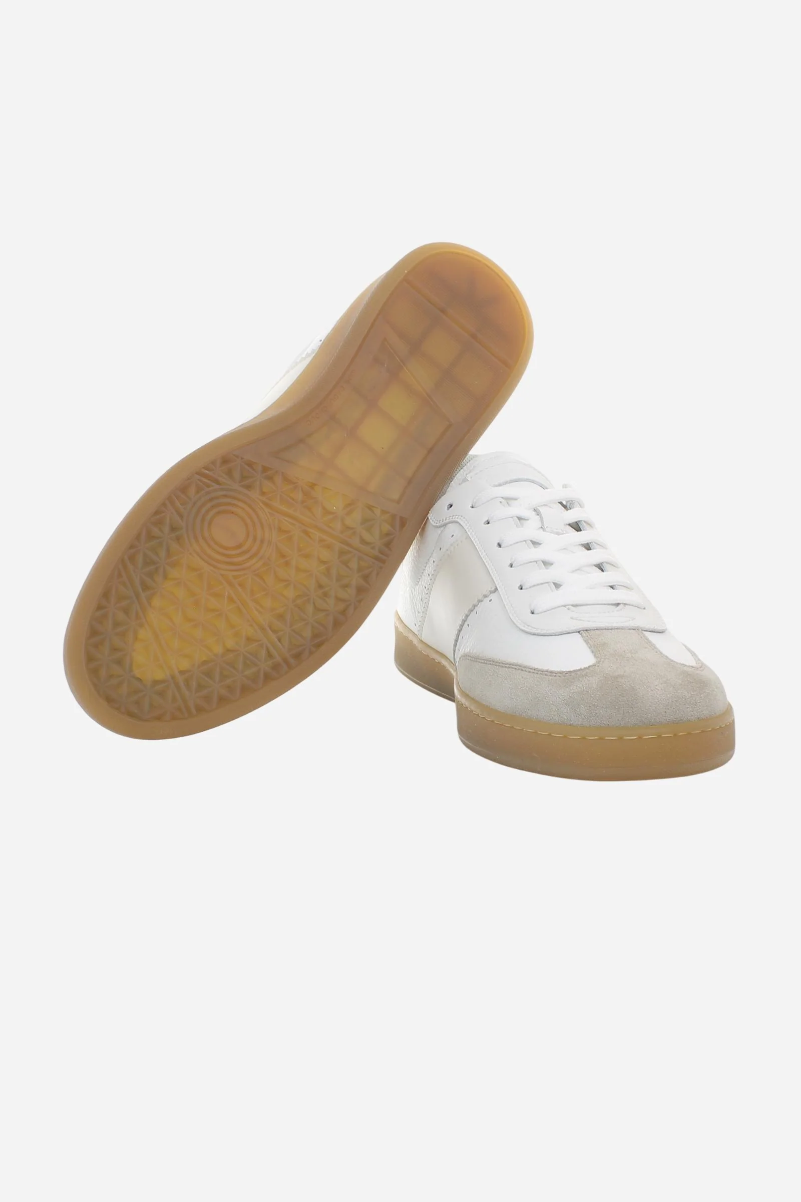 Herren Retro Court Sneaker aus Leder und Veloursleder – Sage - Image 5