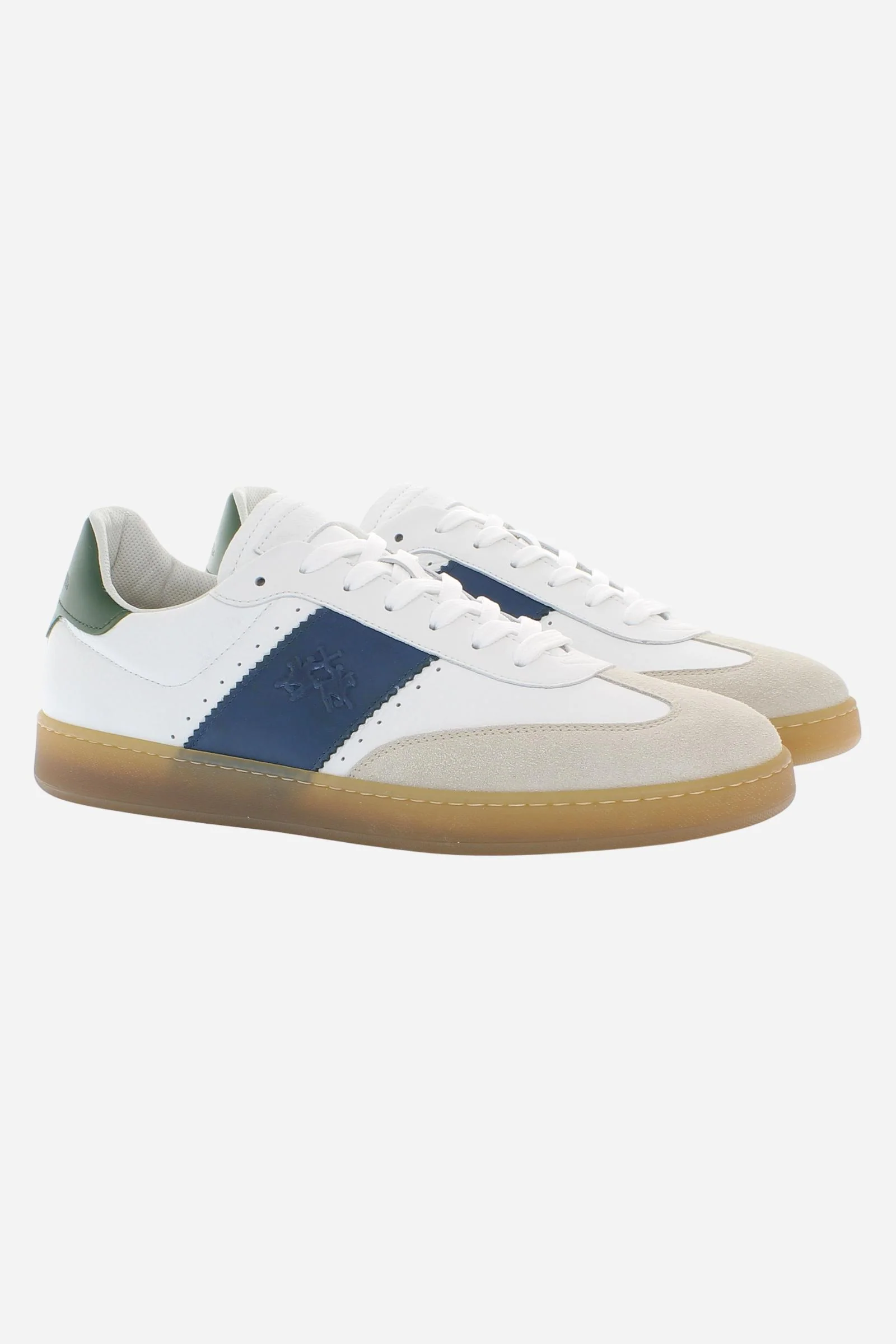 Herren Retro Court Sneaker aus Leder und Veloursleder – Sage - Image 2