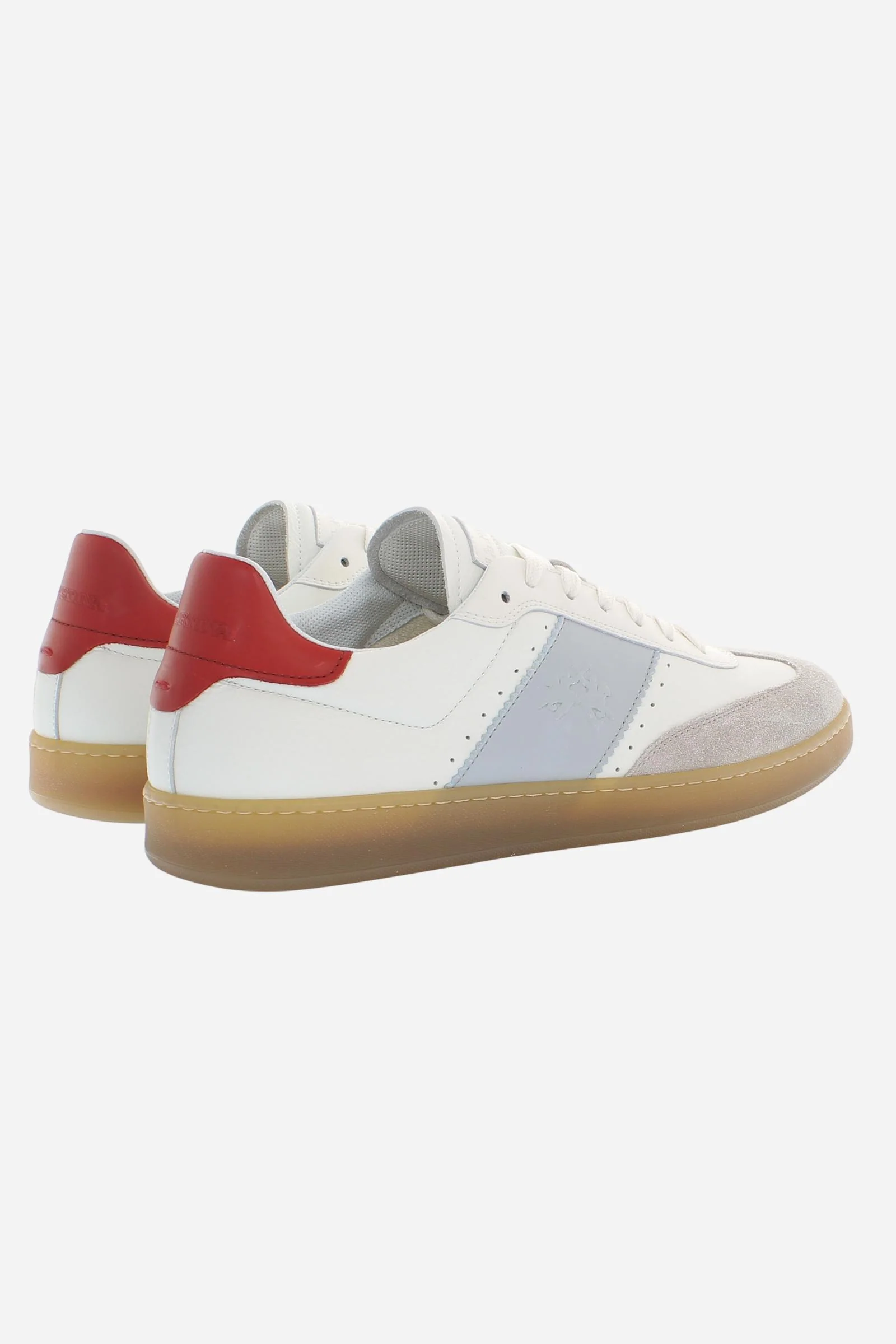 Herren Retro Court Sneaker aus Leder und Veloursleder – Sage - Image 3