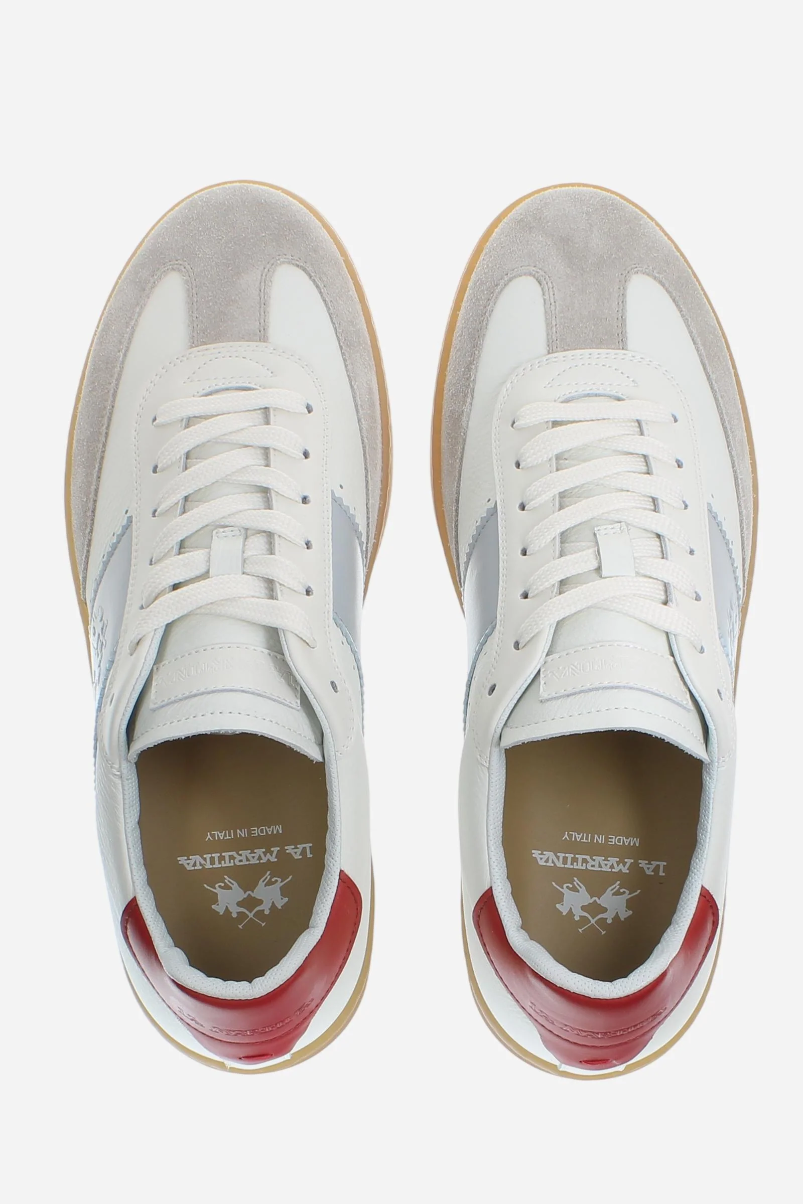 Herren Retro Court Sneaker aus Leder und Veloursleder – Sage - Image 4
