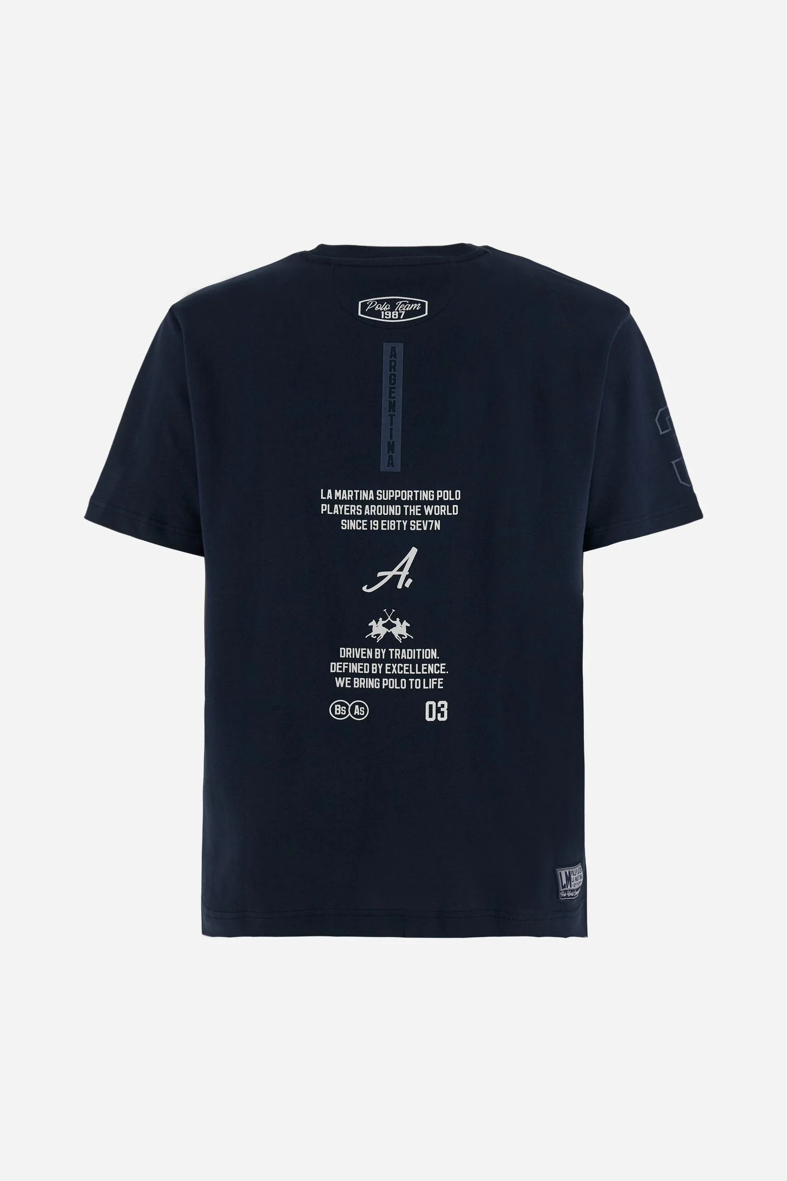 Herren Rundhals-T-Shirt aus Baumwolljersey Elite Polo – Ciceron - Image 6
