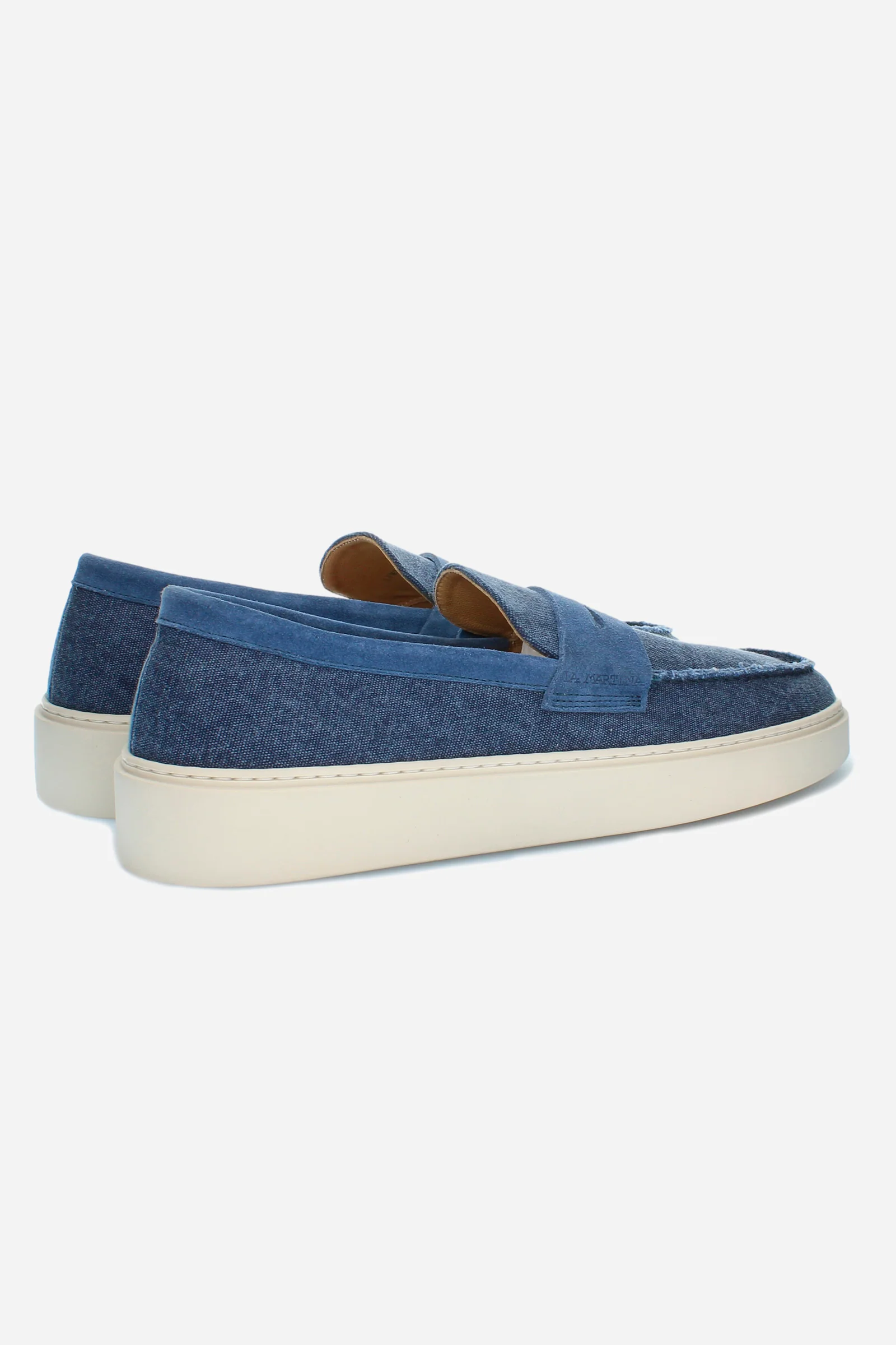 Herren-Slip-on-Mokassin aus Canvas und Wildleder - Image 3