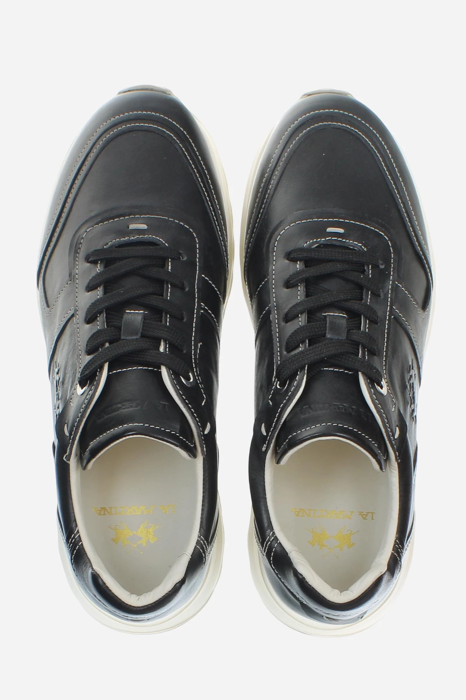 Herren Sneaker aus Leder mit Blocksohle - Brim - Image 4