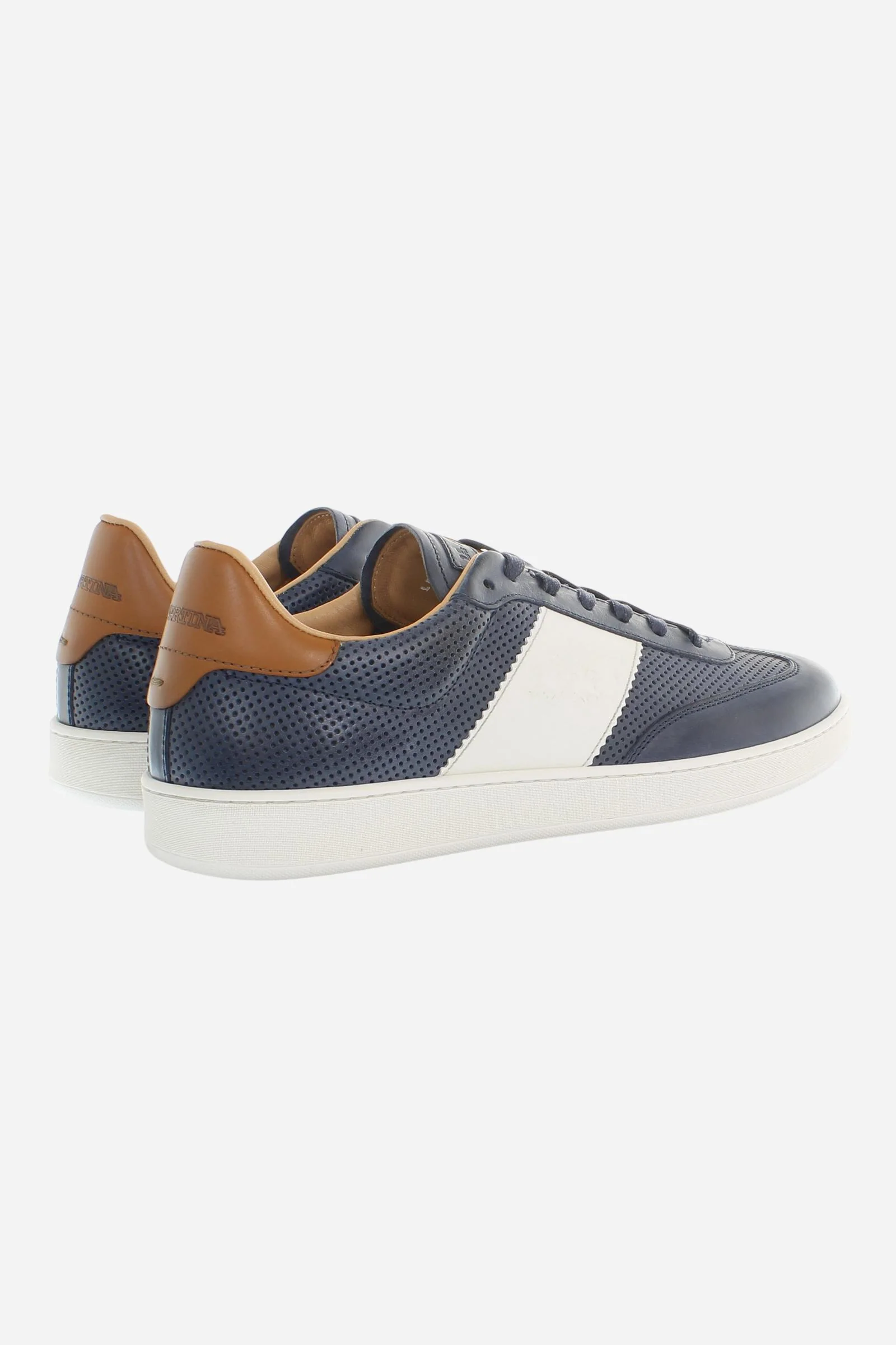 Herren Sneaker aus vegetabil gegerbtem Leder mit Kontraststreifen – Core Sage - Image 3