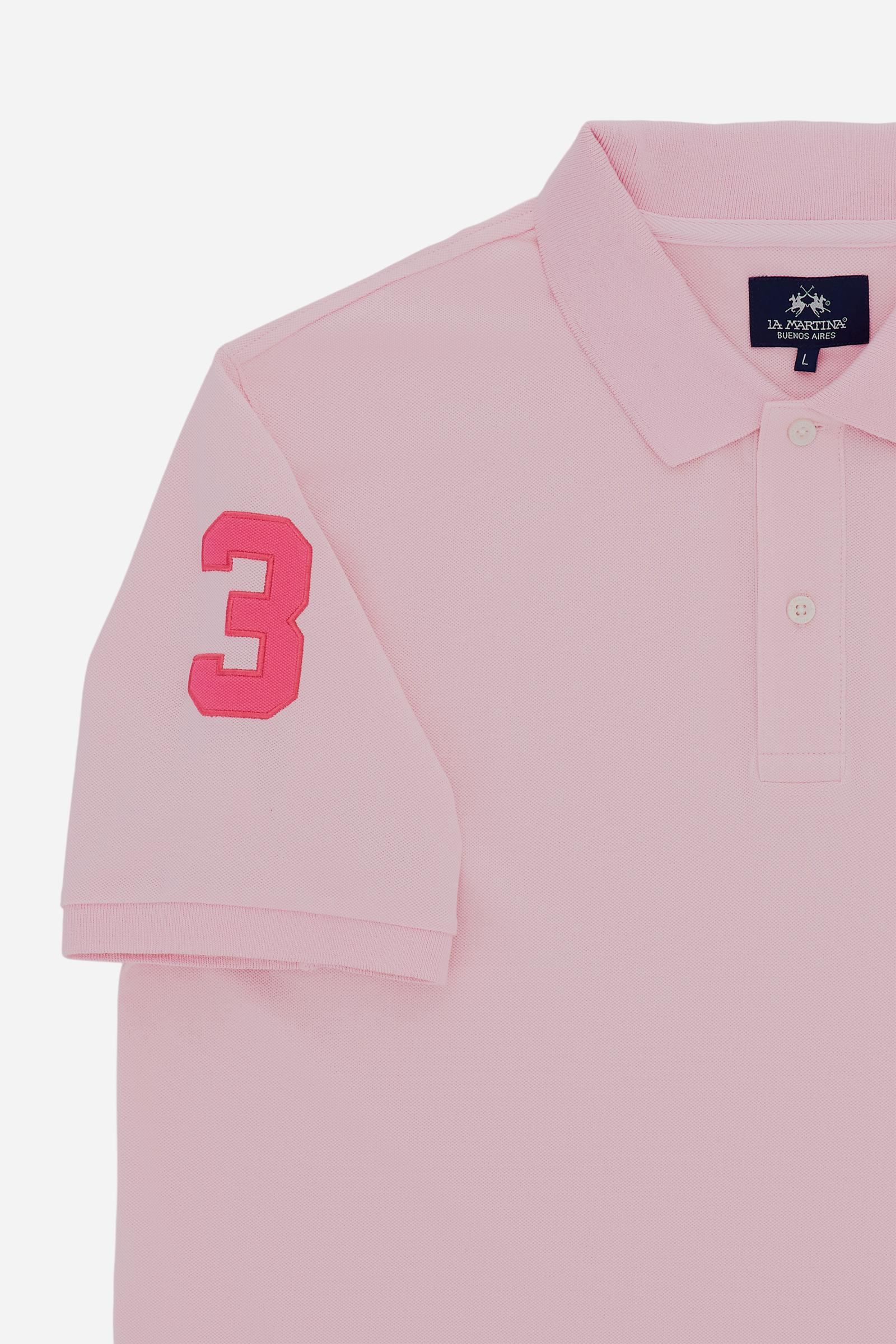 Herren-Stretch-Piqué-Poloshirt mit Nummer am Ärmel – Ray - Image 7