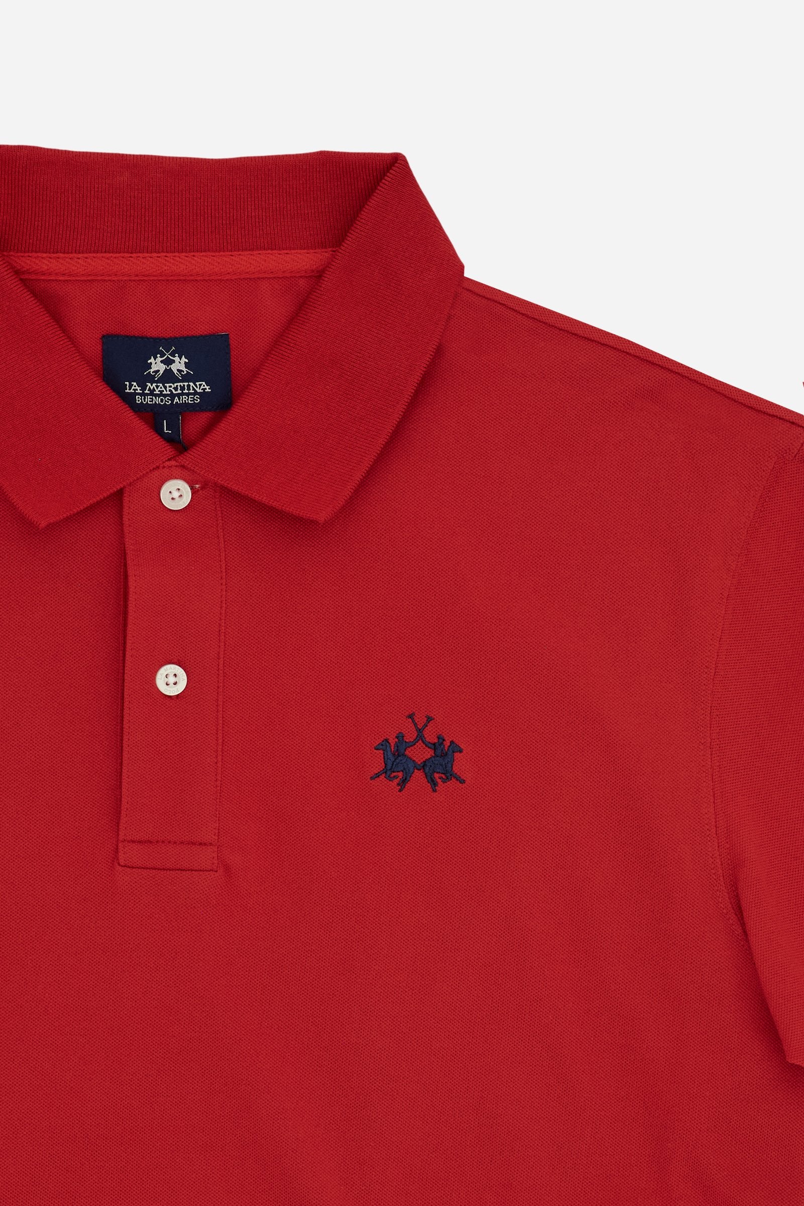 Herren-Stretch-Piqué-Poloshirt mit Nummer am Ärmel – Ray - Image 8