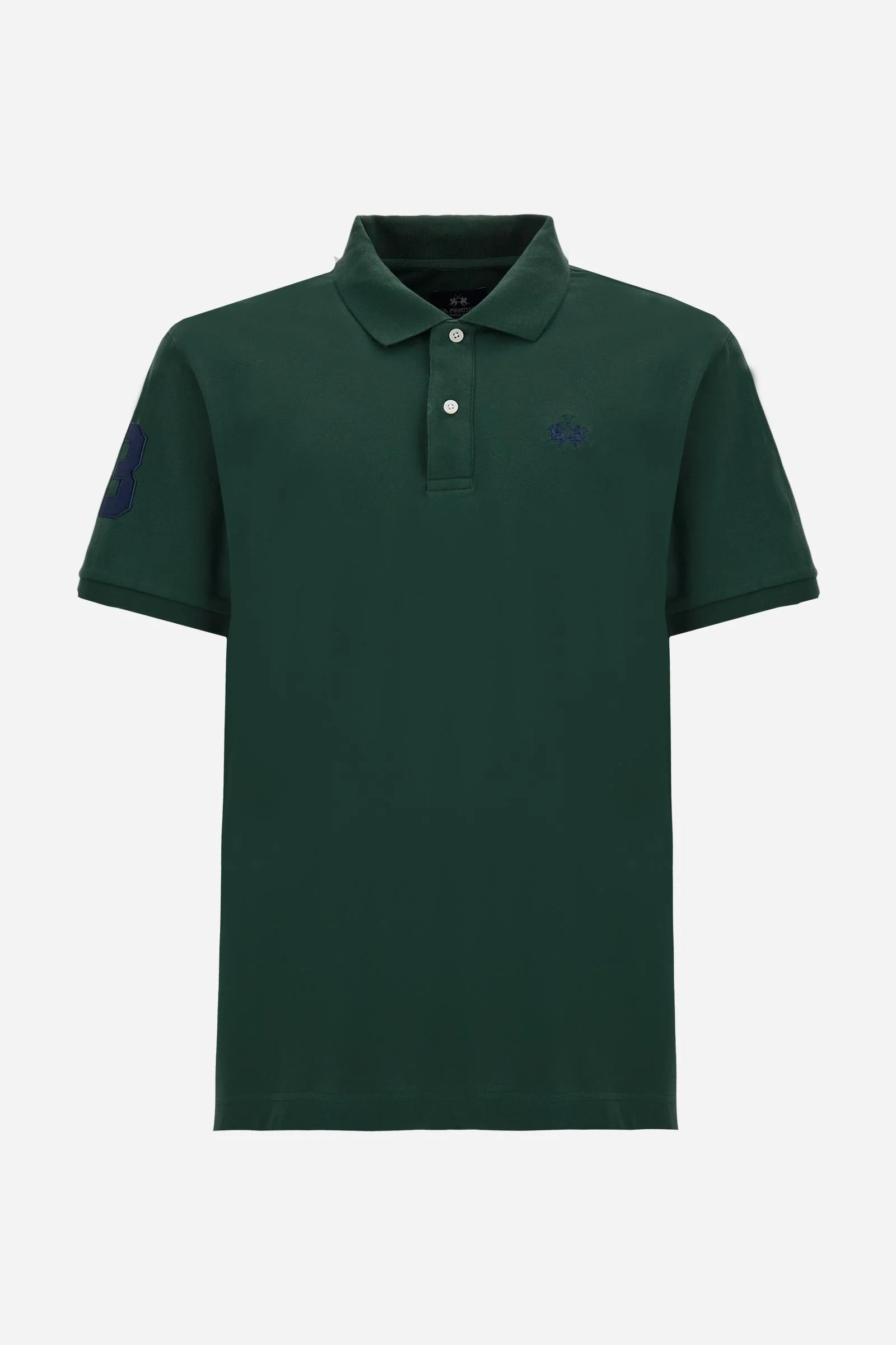 Herren-Stretch-Piqué-Poloshirt mit Nummer am Ärmel – Ray - Image 5