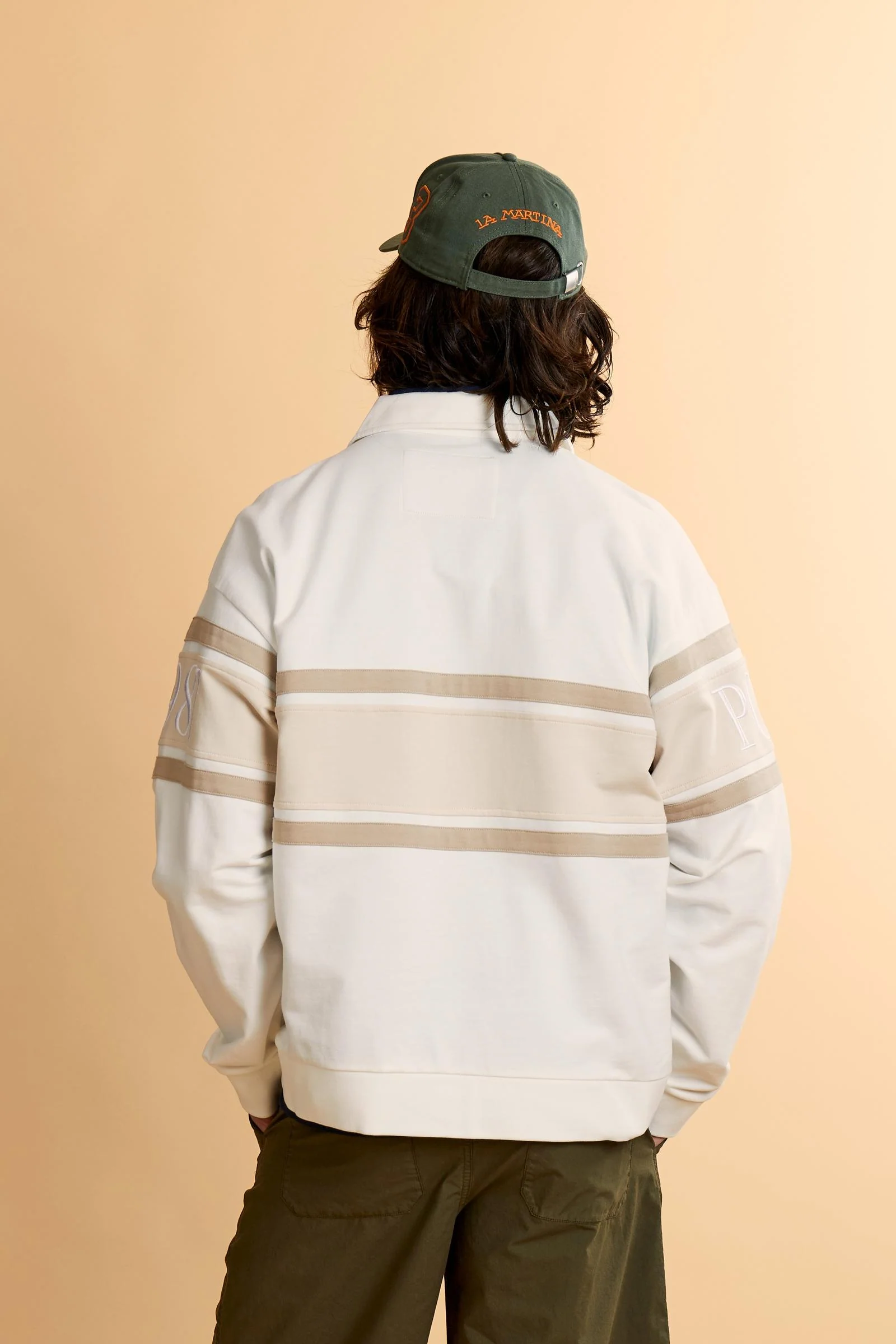 Herren Sweatshirt aus French Terry mit Kontraststreifen - Chente - Image 4