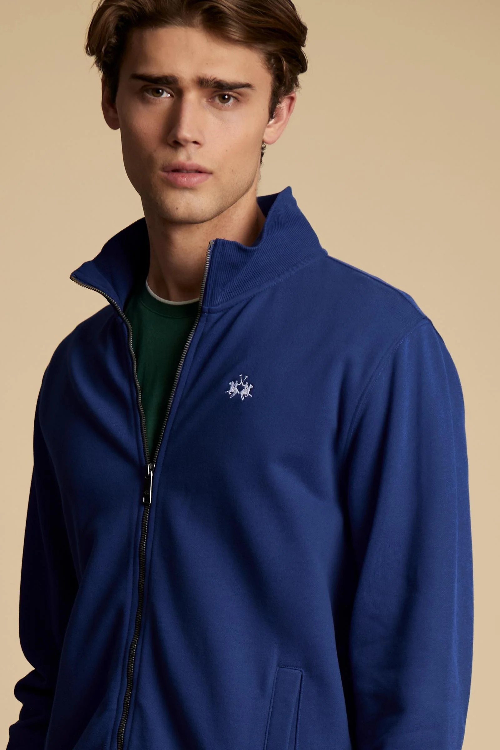 Herren Sweatshirt mit durchgehendem Reißverschluss aus Baumwoll-French-Terry – Caden - Image 3