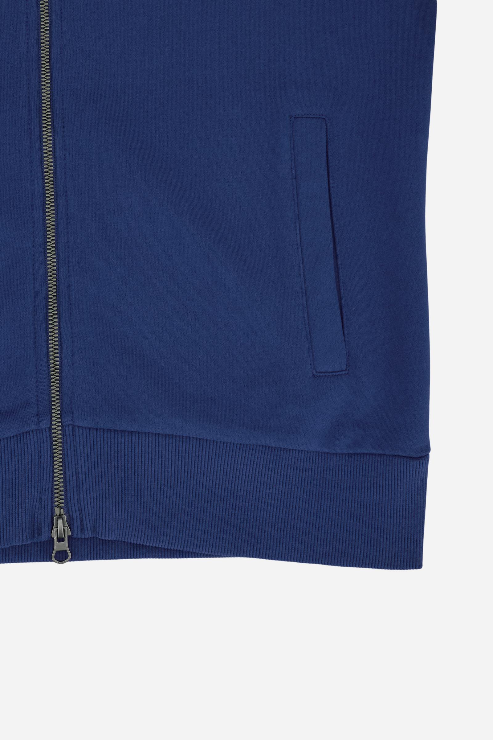 Herren Sweatshirt mit durchgehendem Reißverschluss aus Baumwoll-French-Terry – Caden - Image 7