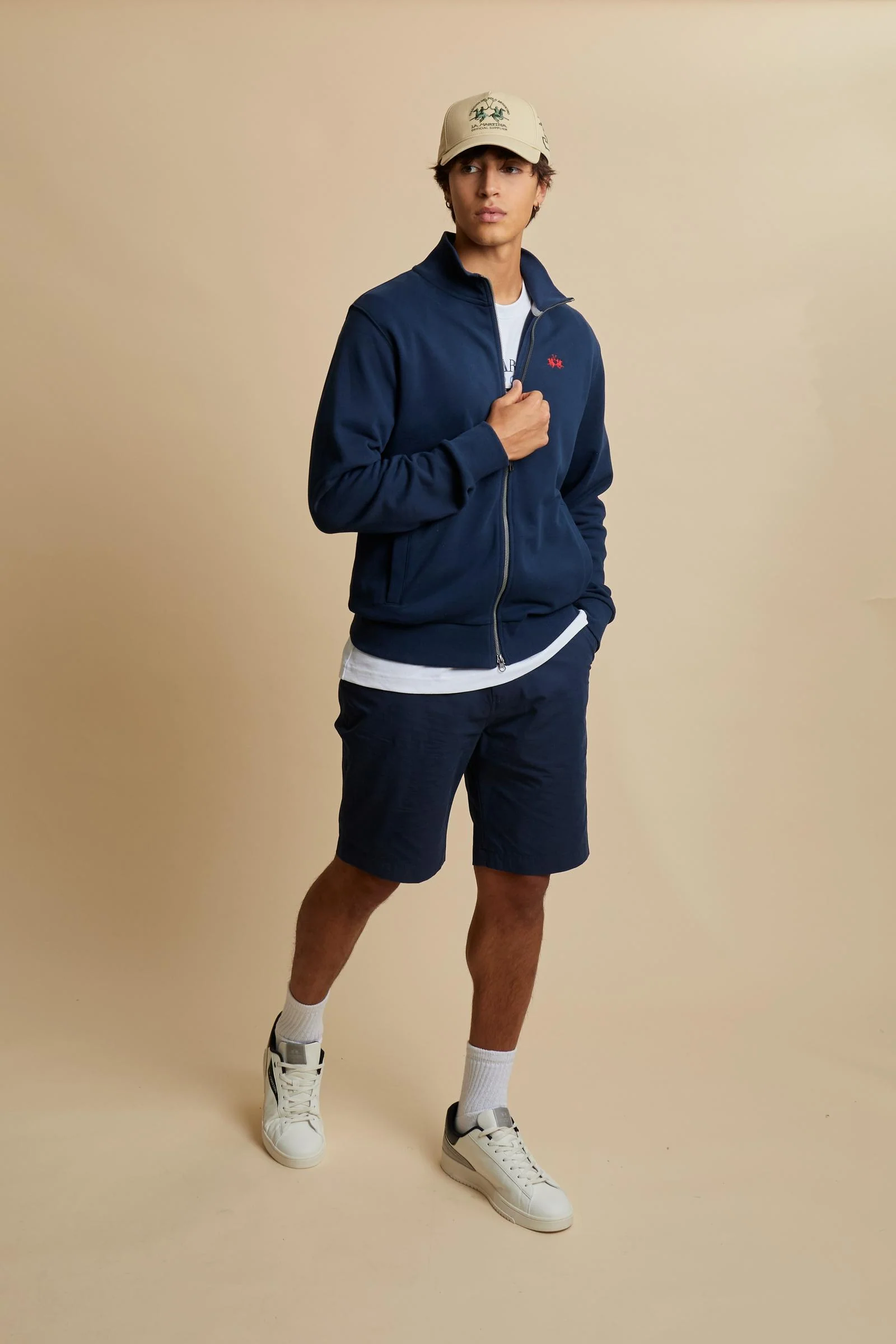 Herren Sweatshirt mit durchgehendem Reißverschluss aus Baumwoll-French-Terry – Caden - Image 2
