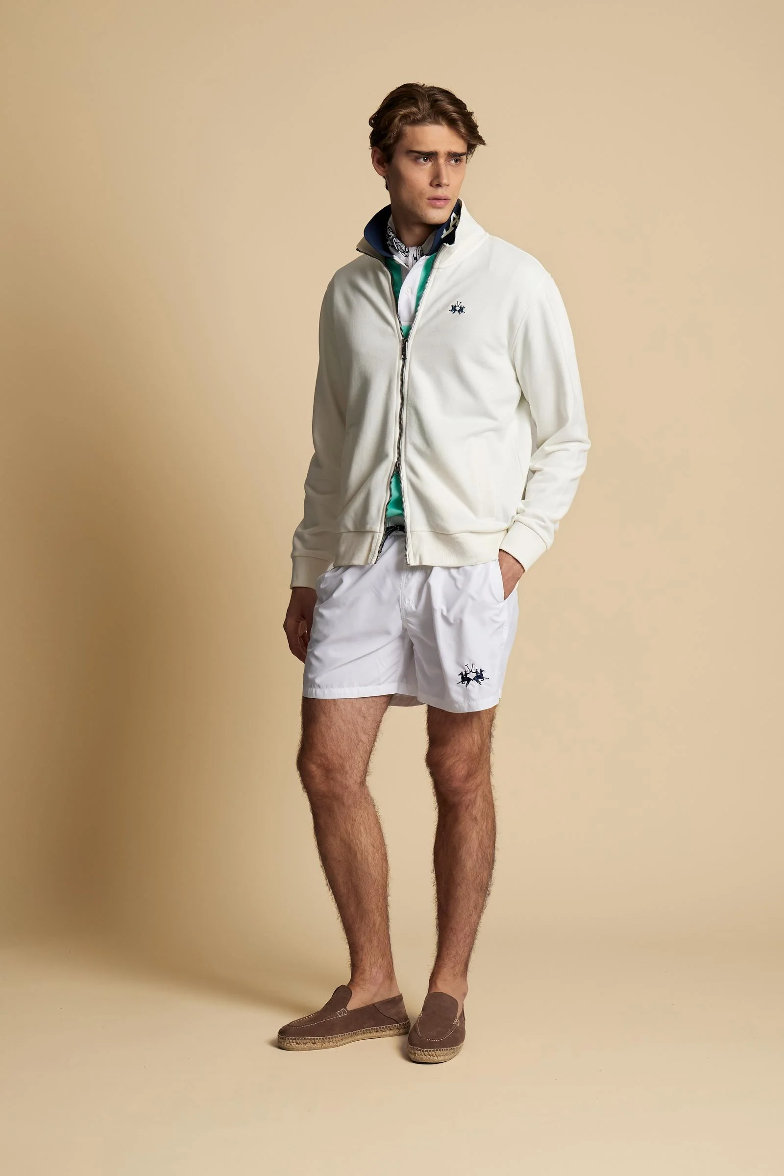 Herren Sweatshirt mit durchgehendem Reißverschluss aus Baumwoll-French-Terry – Caden - Image 2