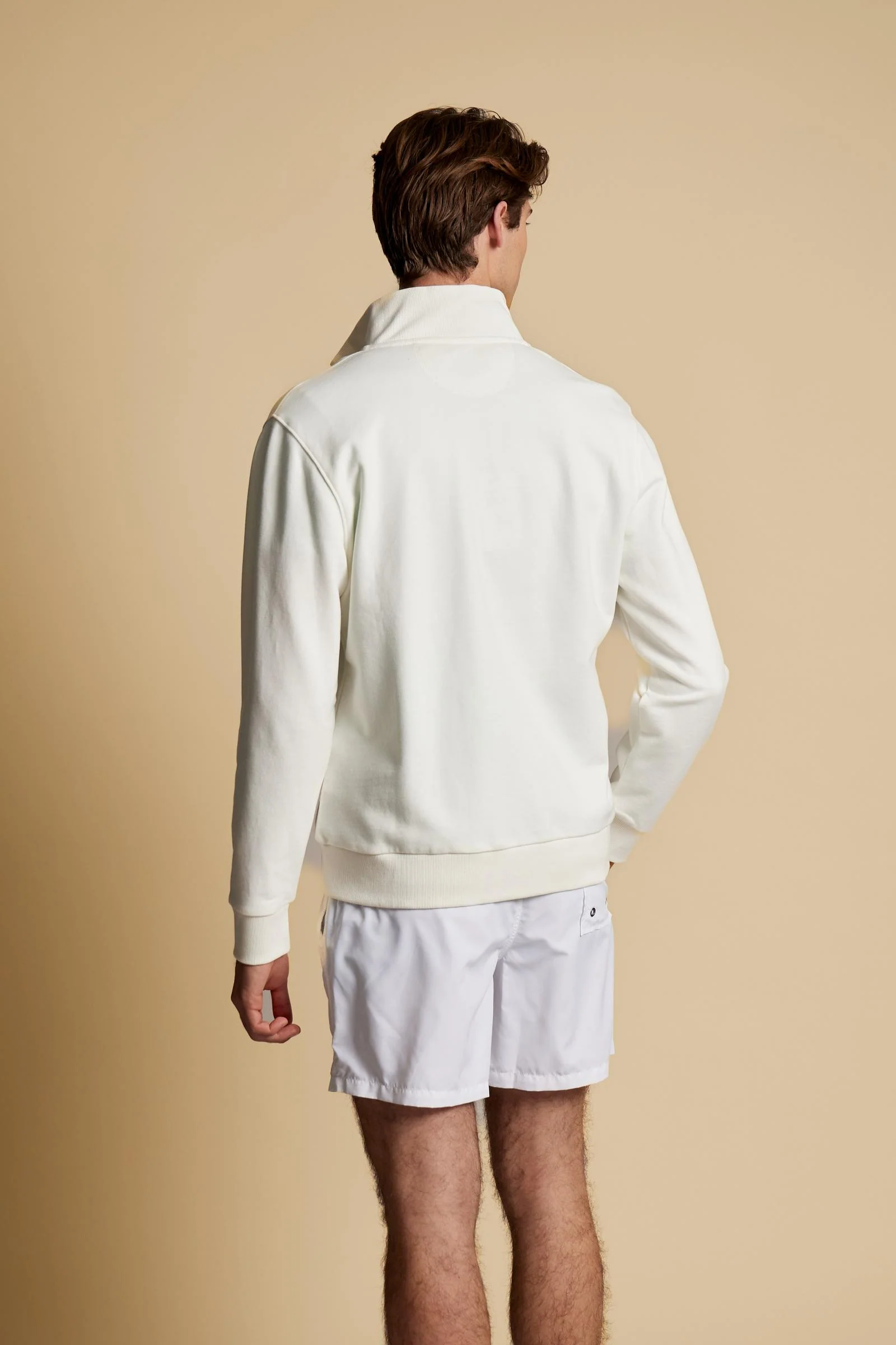 Herren Sweatshirt mit durchgehendem Reißverschluss aus Baumwoll-French-Terry – Caden - Image 4