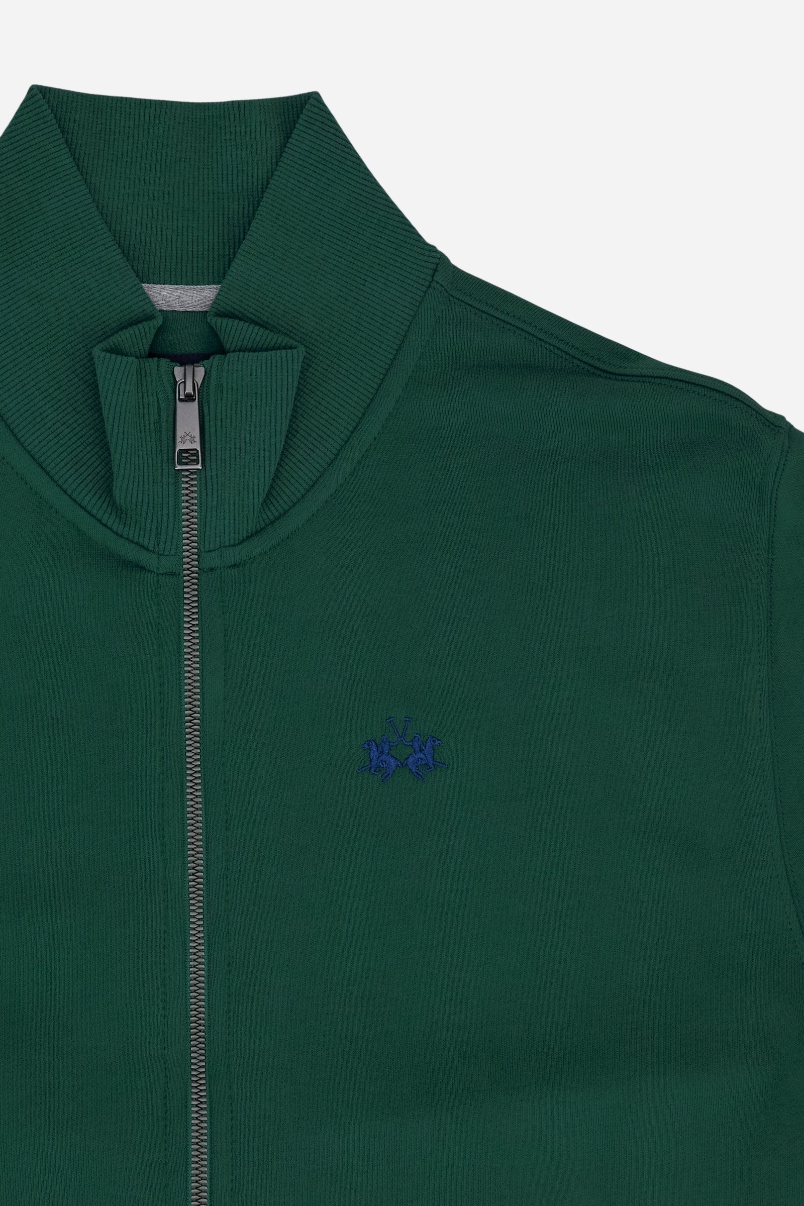 Herren Sweatshirt mit durchgehendem Reißverschluss aus Baumwoll-French-Terry – Caden - Image 8