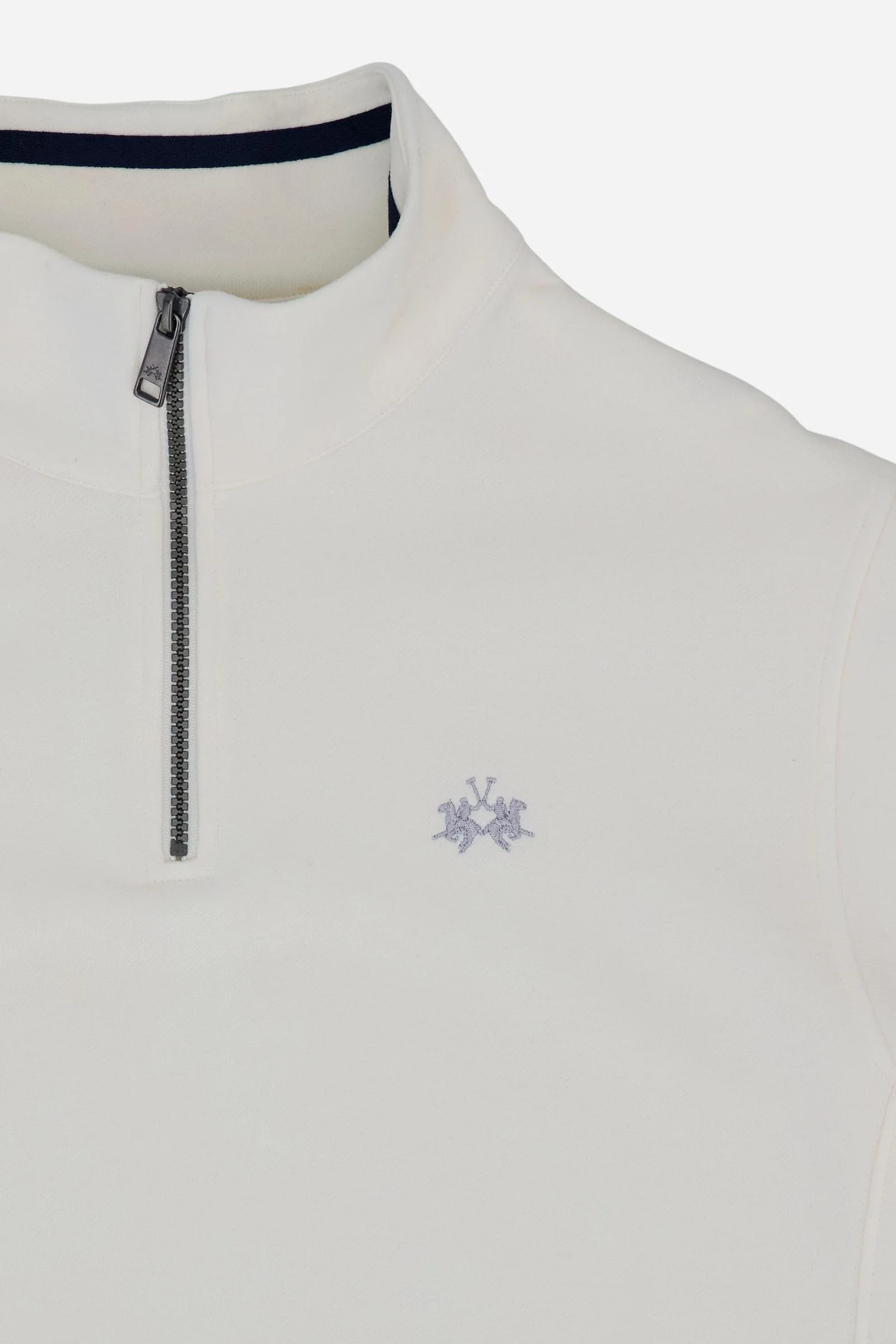 Herren Sweatshirt mit halbem Reißverschluss aus Baumwoll-French-Terry – Chalino - Image 8