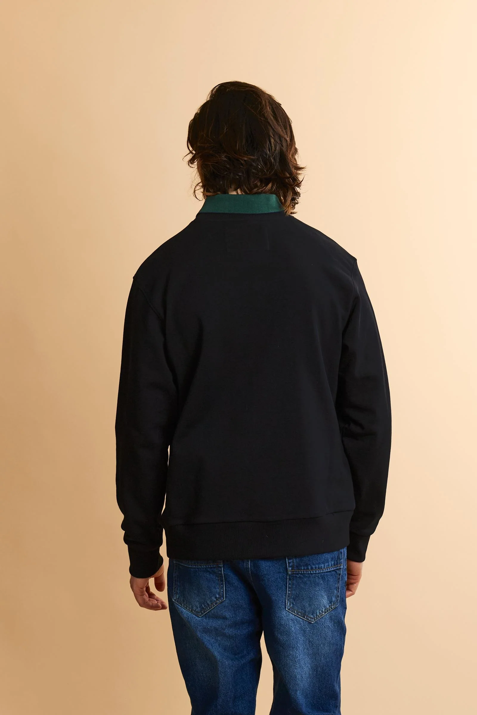 Herren Sweatshirt mit Rundhalsausschnitt aus French Terry mit Maxi-Logo - Chuy - Image 4