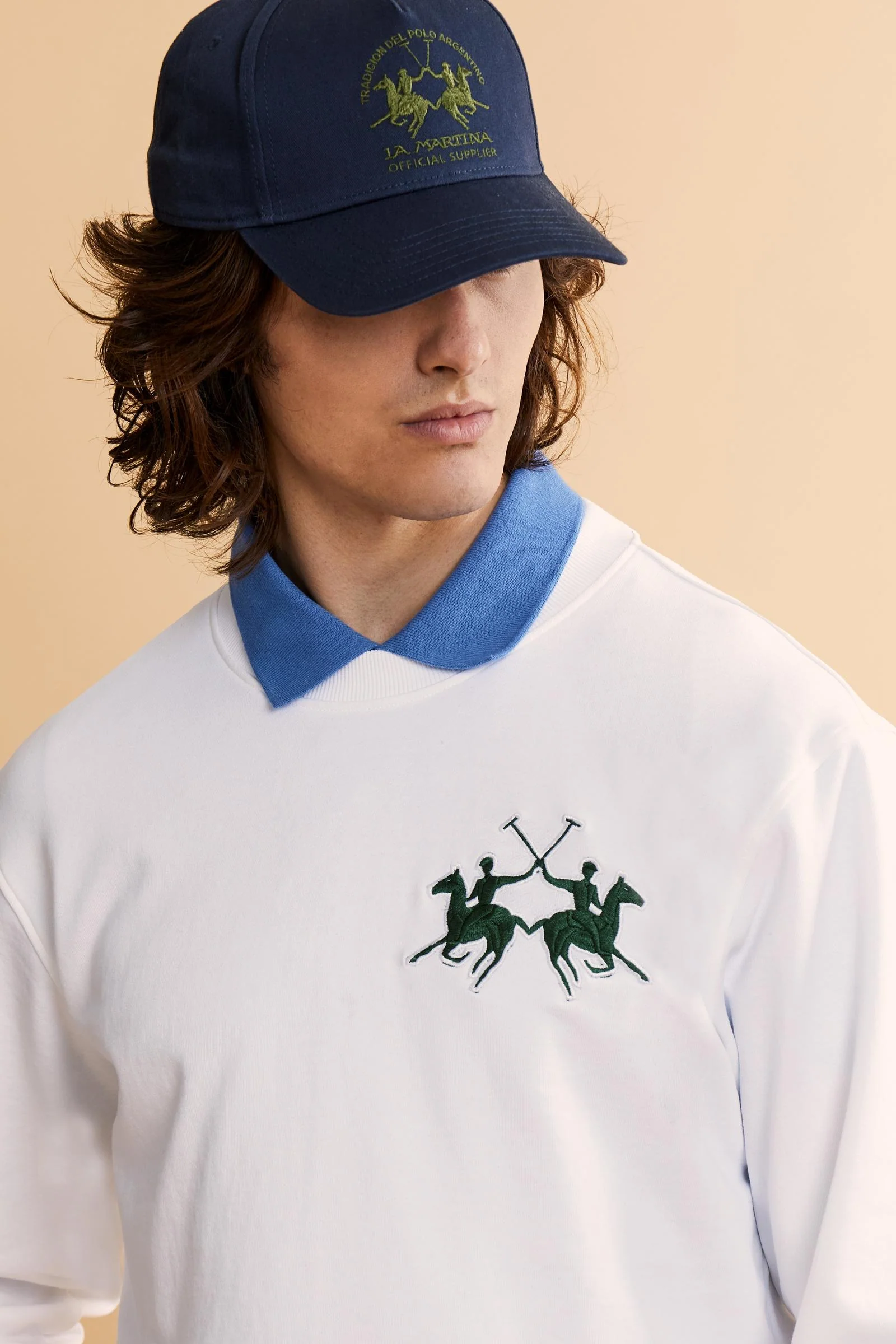 Herren Sweatshirt mit Rundhalsausschnitt aus French Terry mit Maxi-Logo - Chuy - Image 3