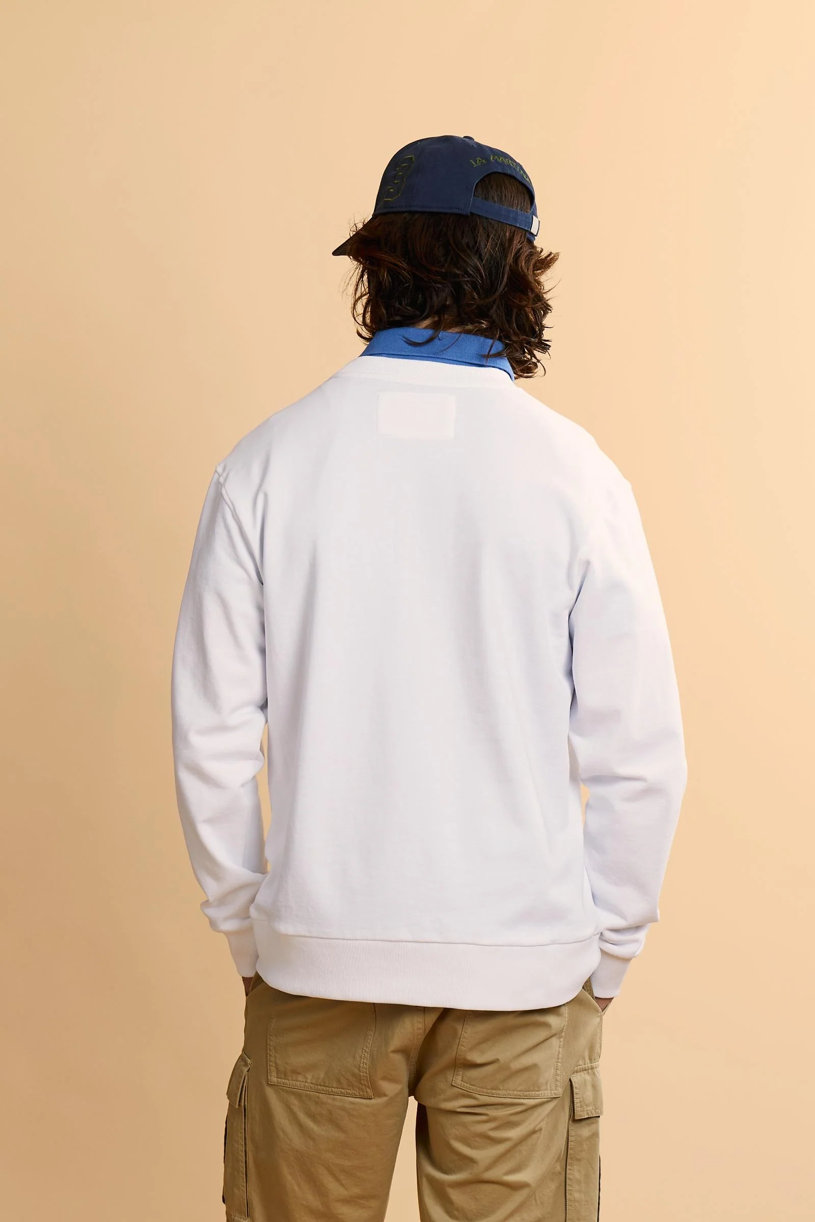 Herren Sweatshirt mit Rundhalsausschnitt aus French Terry mit Maxi-Logo - Chuy - Image 4