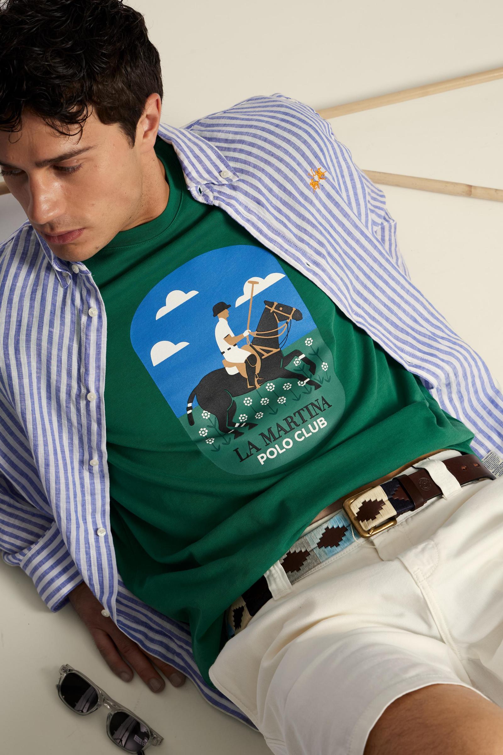 Herren T-Shirt aus Baumwolljersey Capri Edition – Calvino - Image 3