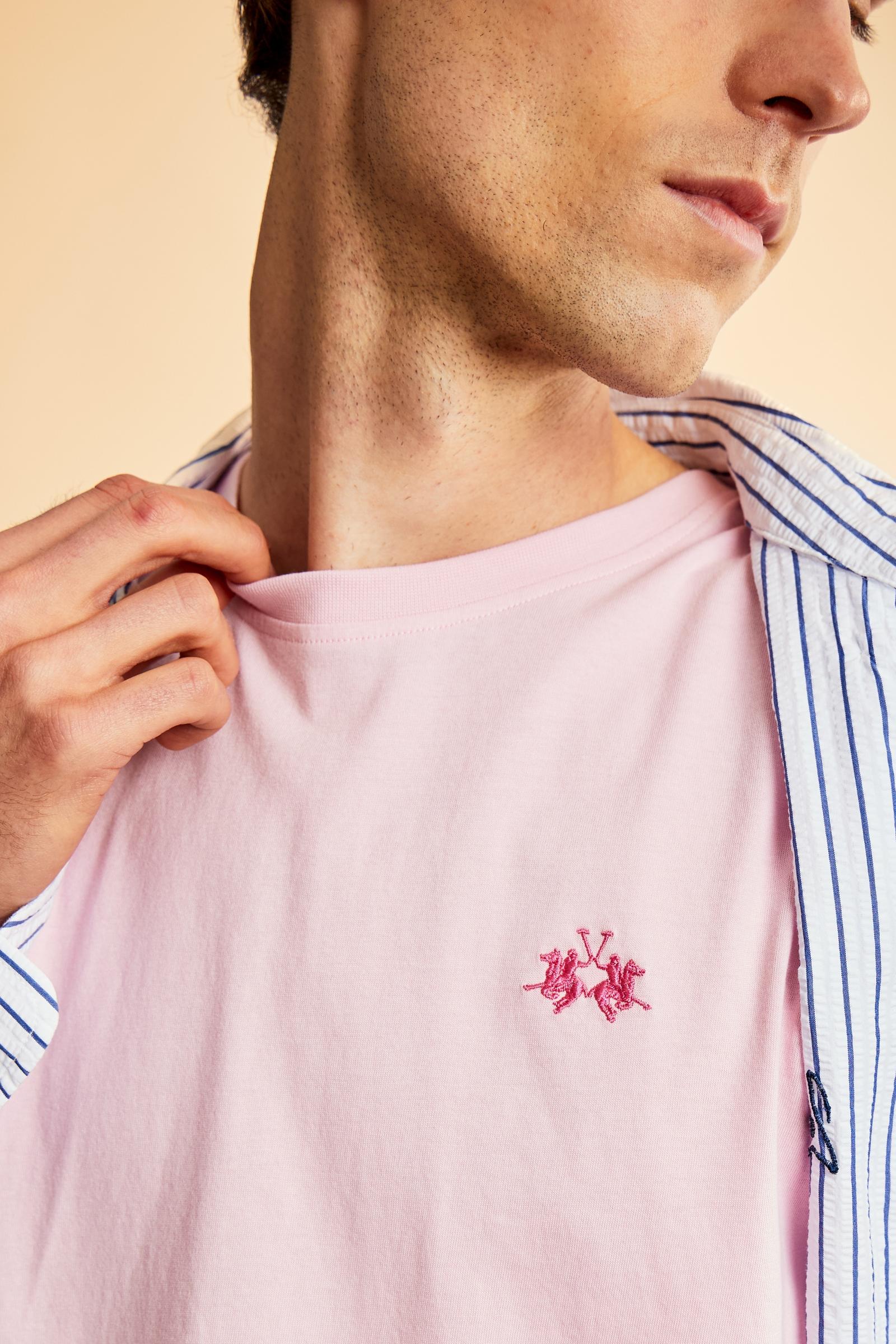 Herren T-Shirt aus Baumwolljersey mit kleinem Logo - Serge - Image 3