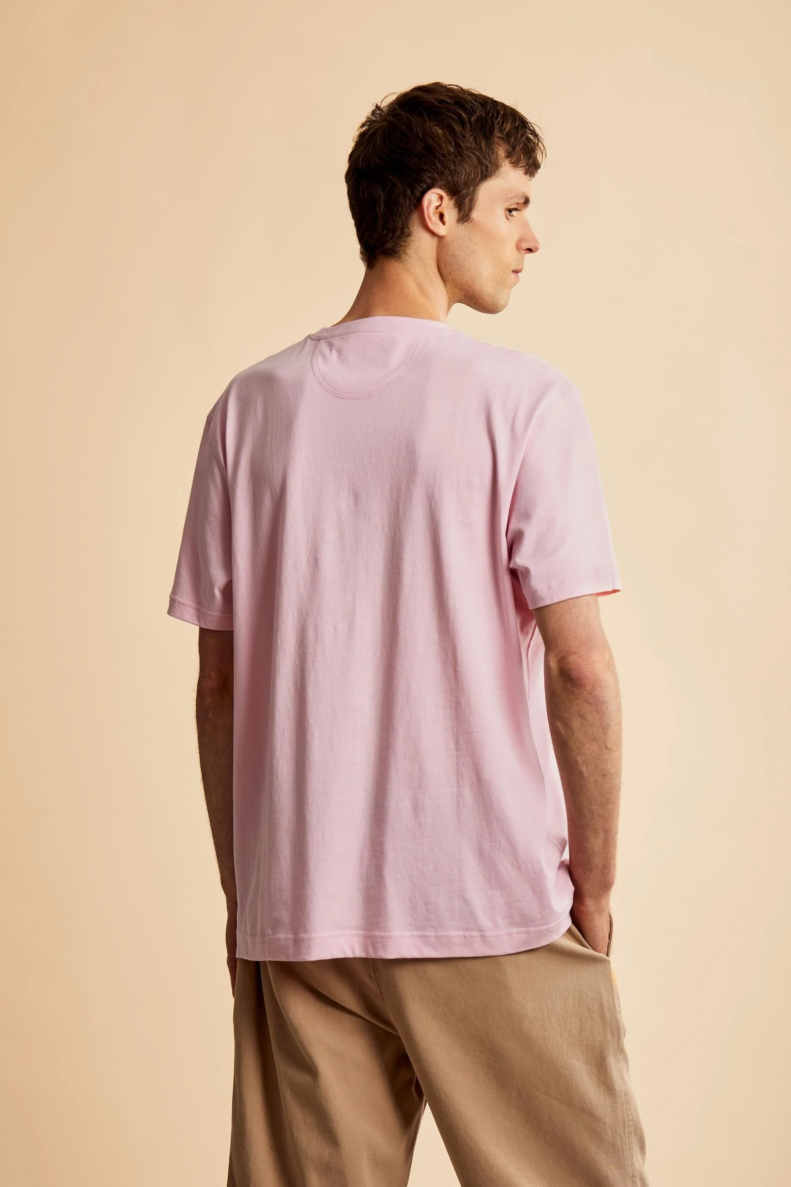 Herren T-Shirt aus Baumwolljersey mit kleinem Logo - Serge - Image 4