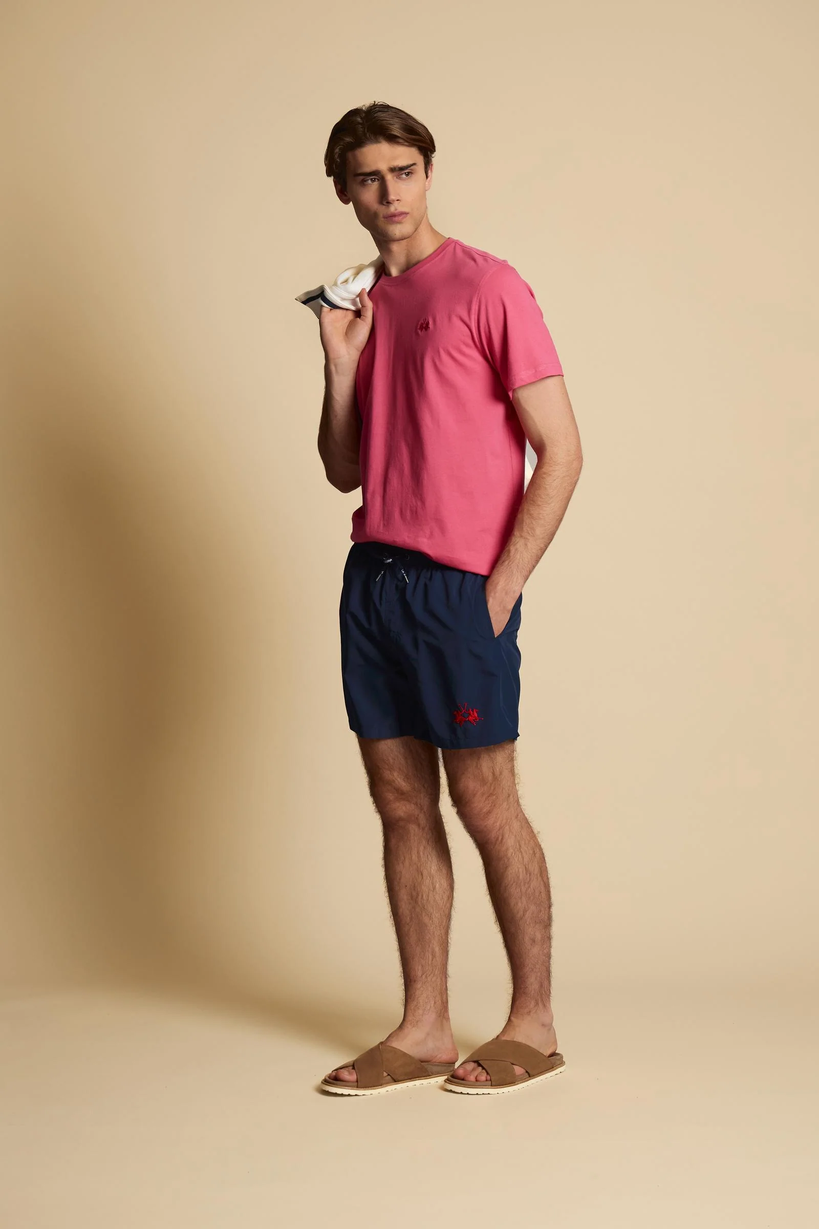 Herren T-Shirt aus Baumwolljersey mit kleinem Logo - Serge - Image 2