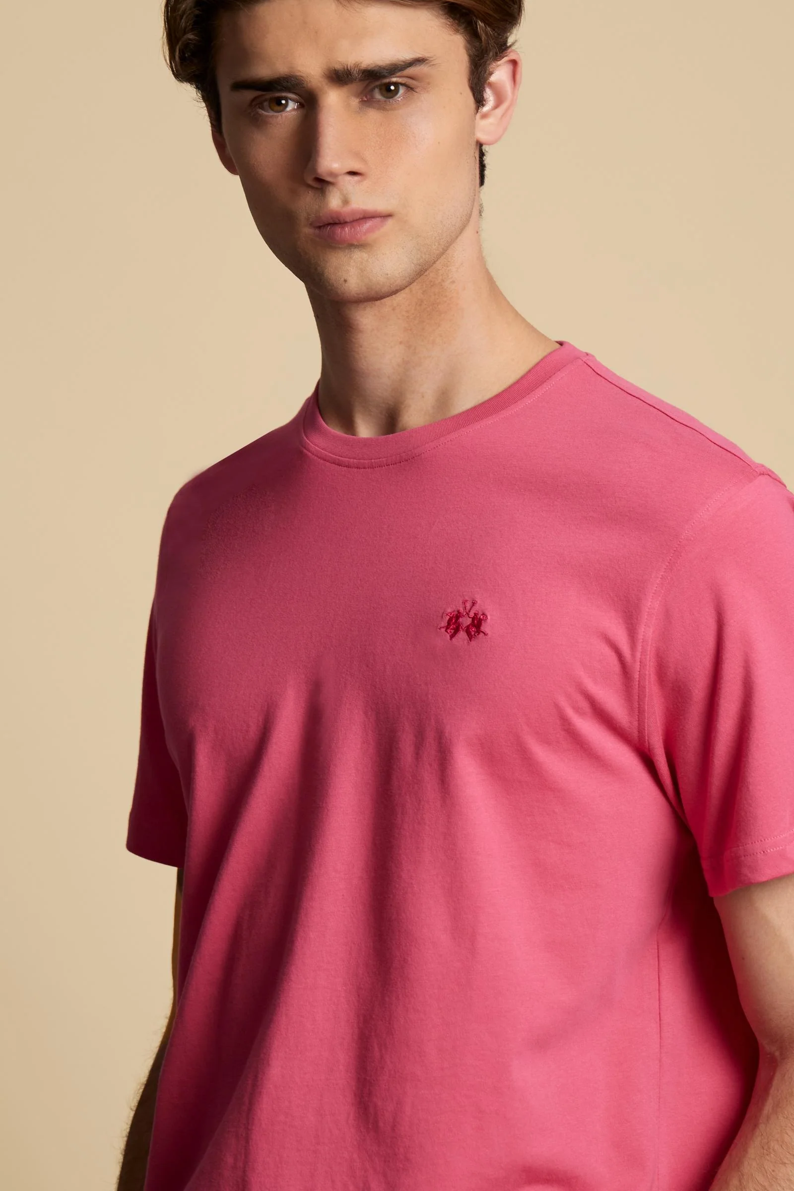 Herren T-Shirt aus Baumwolljersey mit kleinem Logo - Serge - Image 3