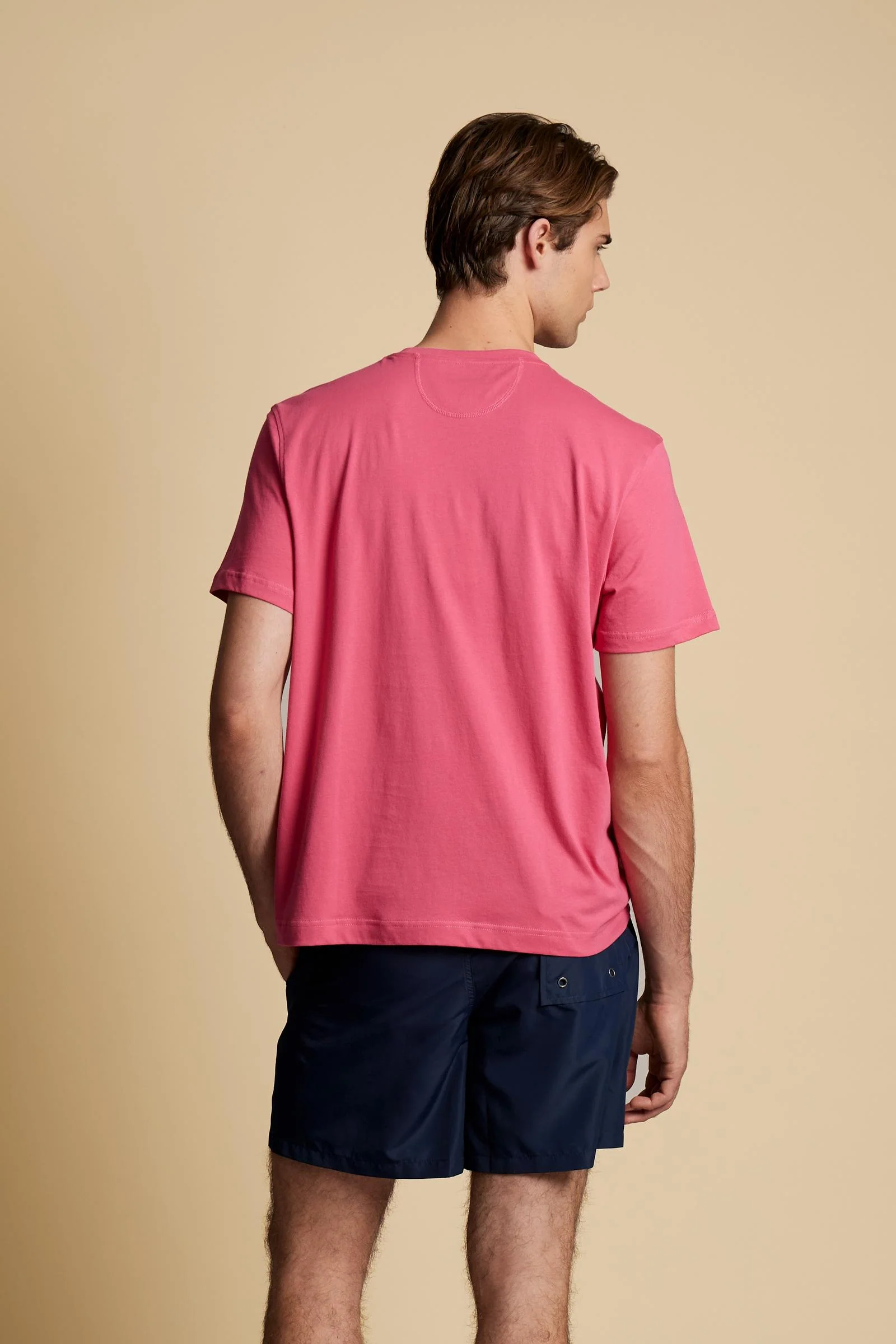 Herren T-Shirt aus Baumwolljersey mit kleinem Logo - Serge - Image 4