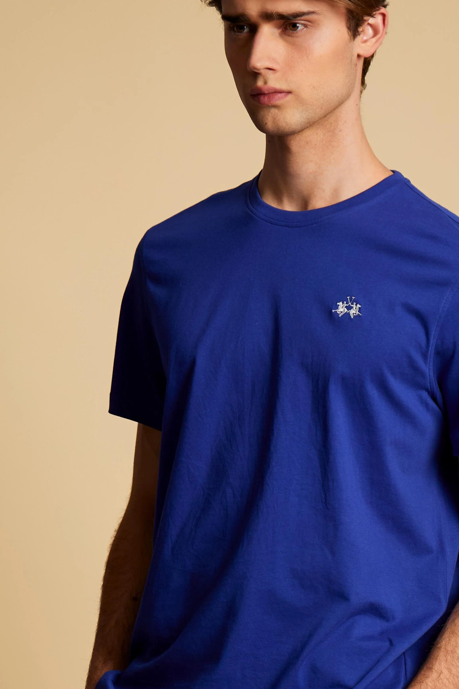 Herren T-Shirt aus Baumwolljersey mit kleinem Logo - Serge - Image 3