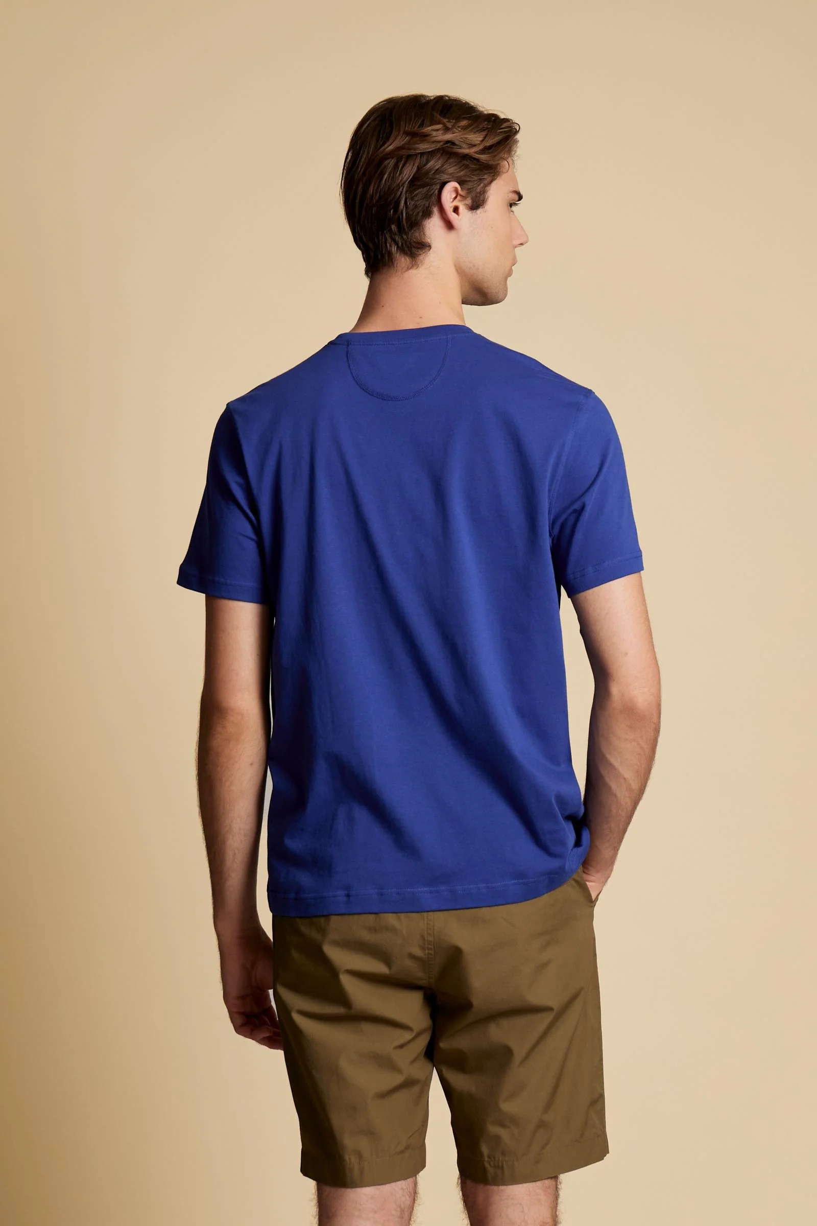Herren T-Shirt aus Baumwolljersey mit kleinem Logo - Serge - Image 4