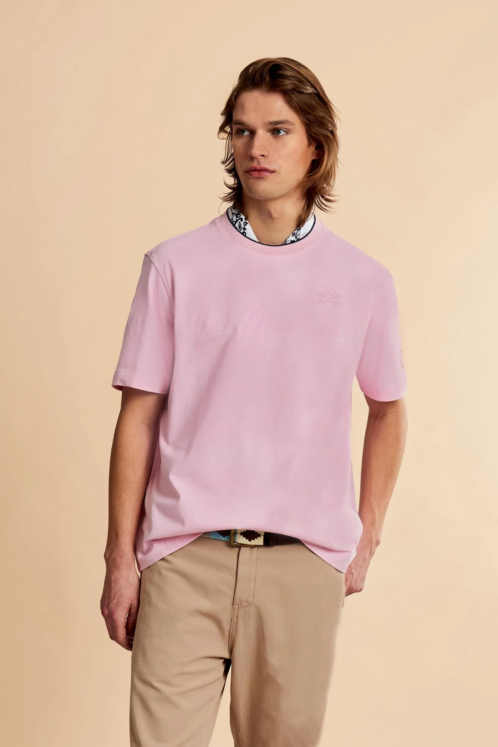 Herren T-Shirt aus schwerem Jersey „Polo Club“ – Clodoveo