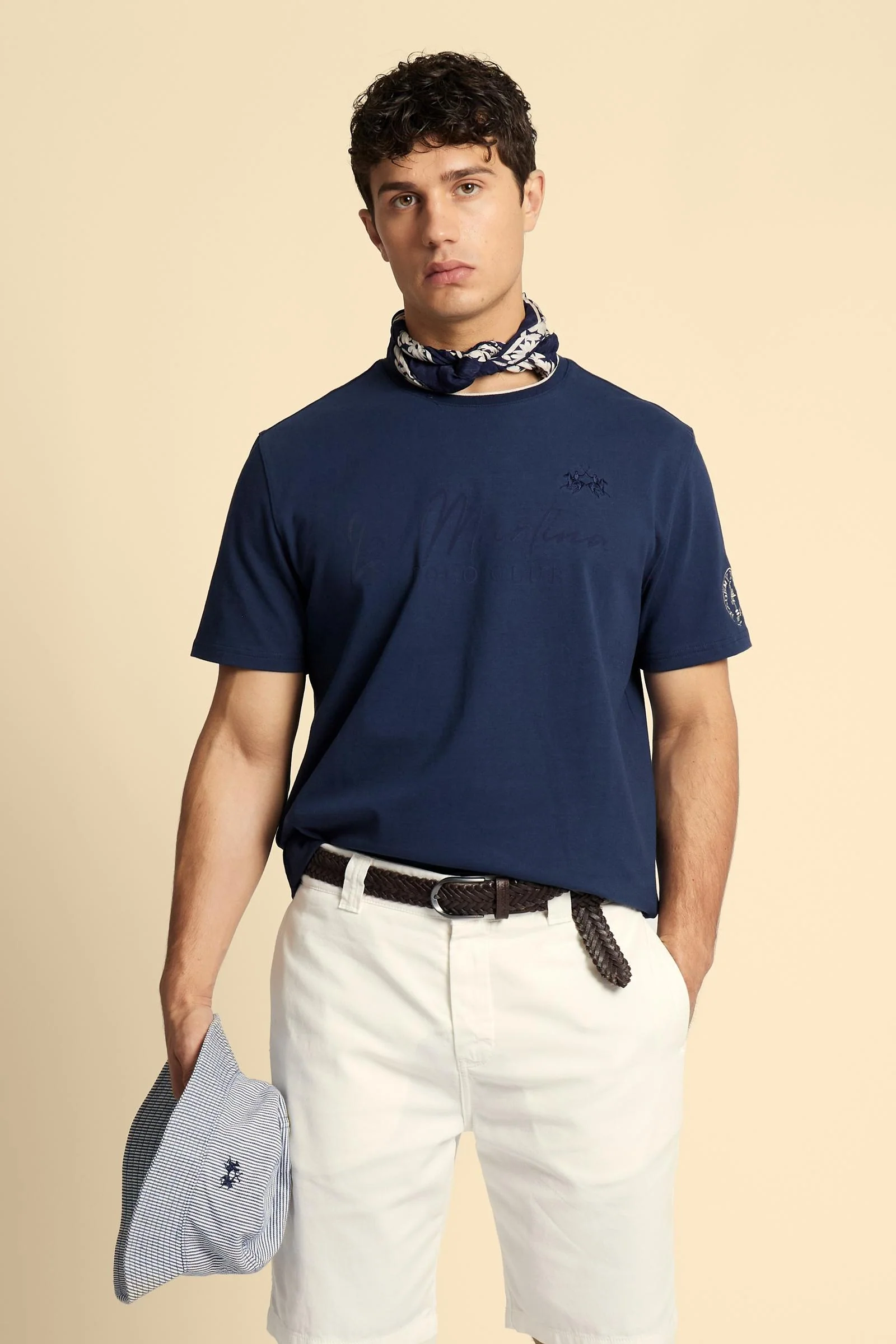 Herren T-Shirt aus schwerem Jersey „Polo Club“ – Clodoveo