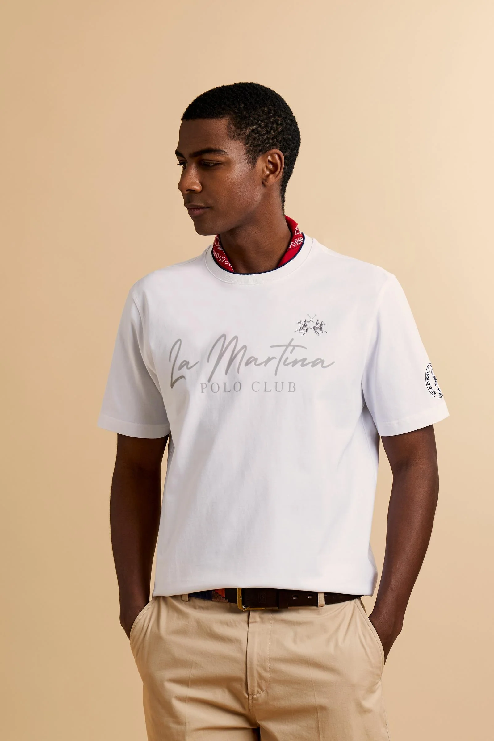 Herren T-Shirt aus schwerem Jersey „Polo Club“ – Clodoveo