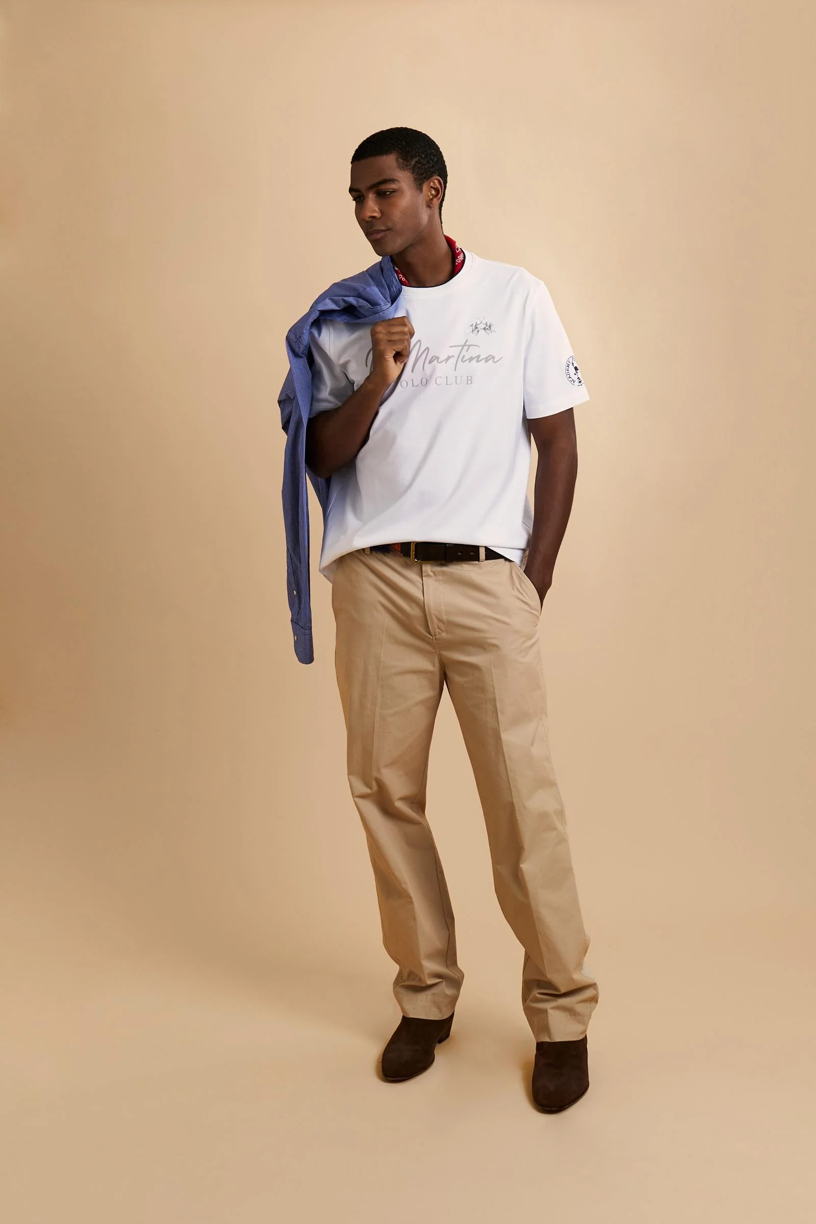 Herren T-Shirt aus schwerem Jersey „Polo Club“ – Clodoveo - Image 2