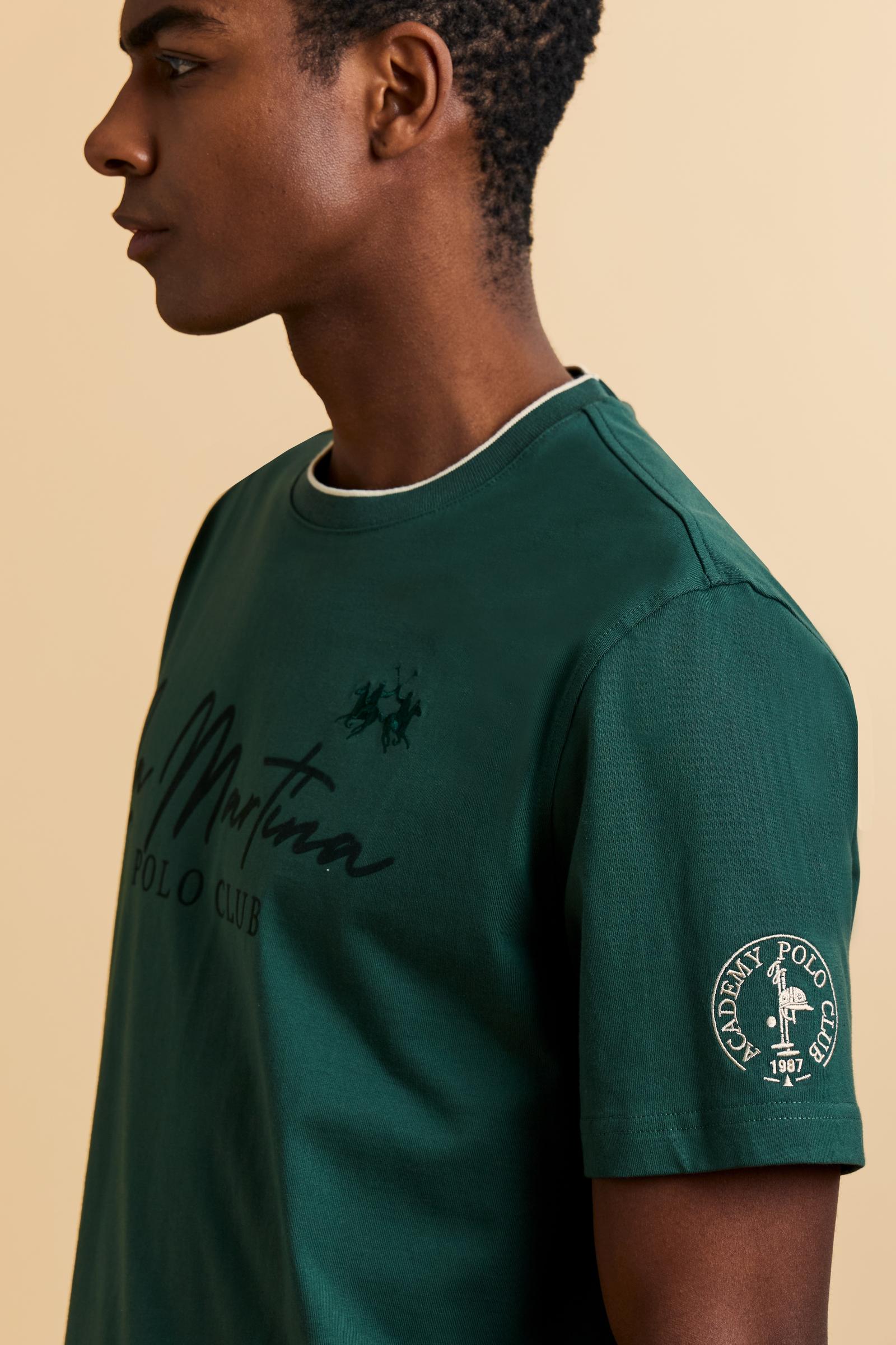 Herren T-Shirt aus schwerem Jersey „Polo Club“ – Clodoveo - Image 3