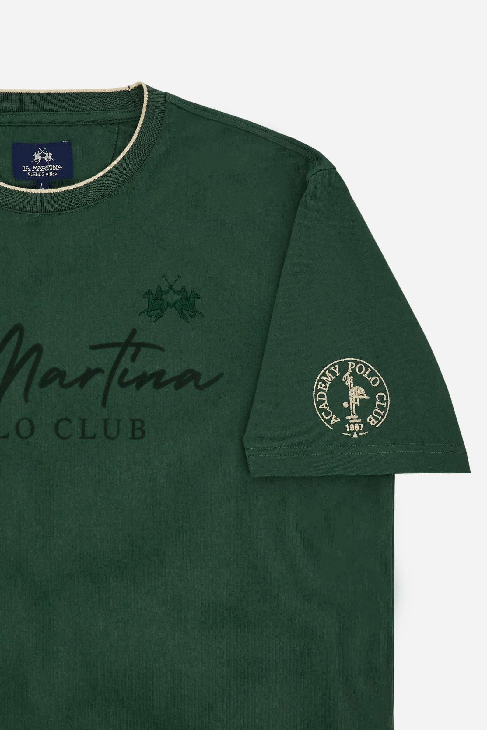 Herren T-Shirt aus schwerem Jersey „Polo Club“ – Clodoveo - Image 7
