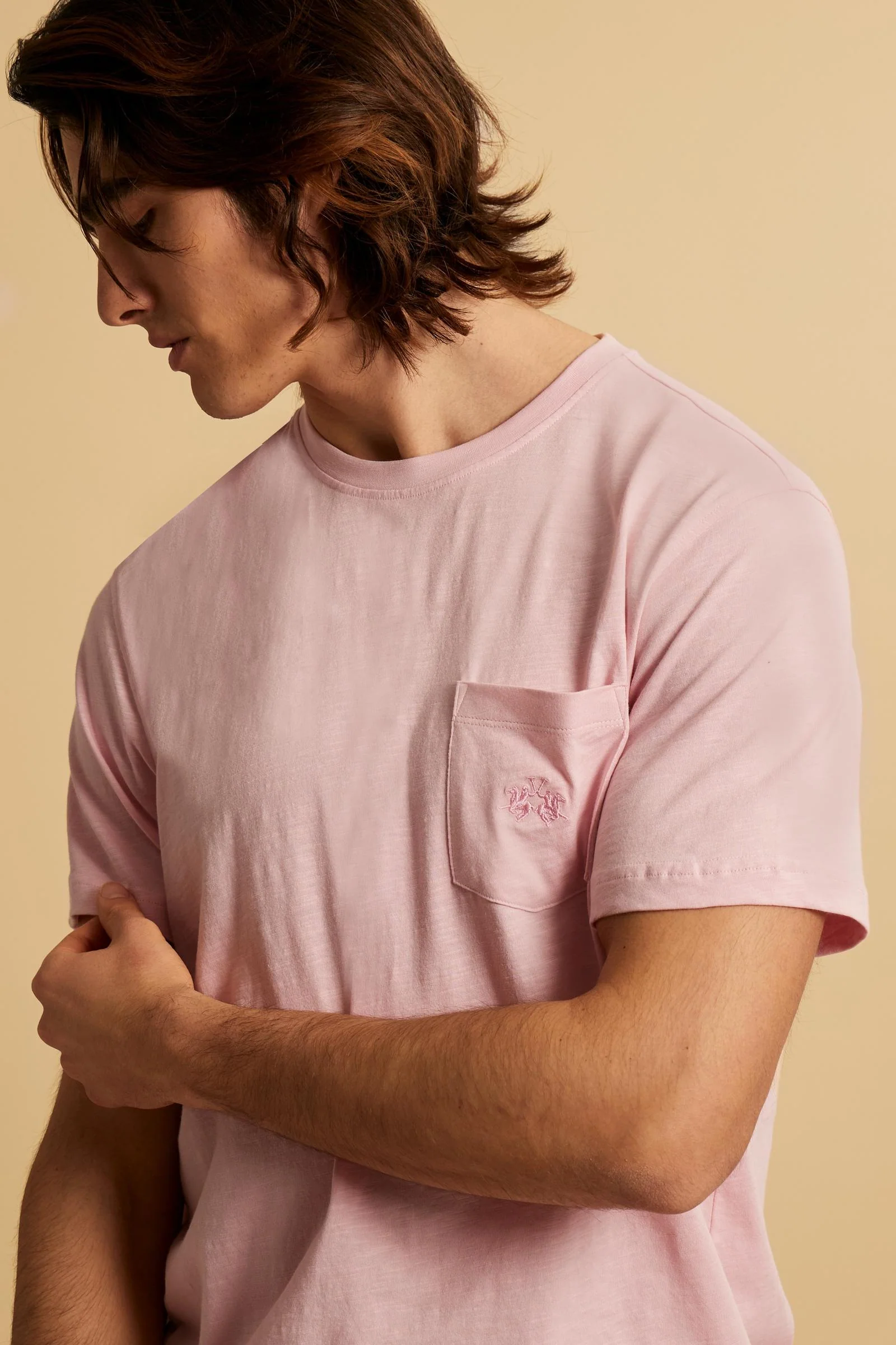 Herren T-Shirt aus Slub-Jersey mit Logo-Brusttasche - Tuan - Image 3