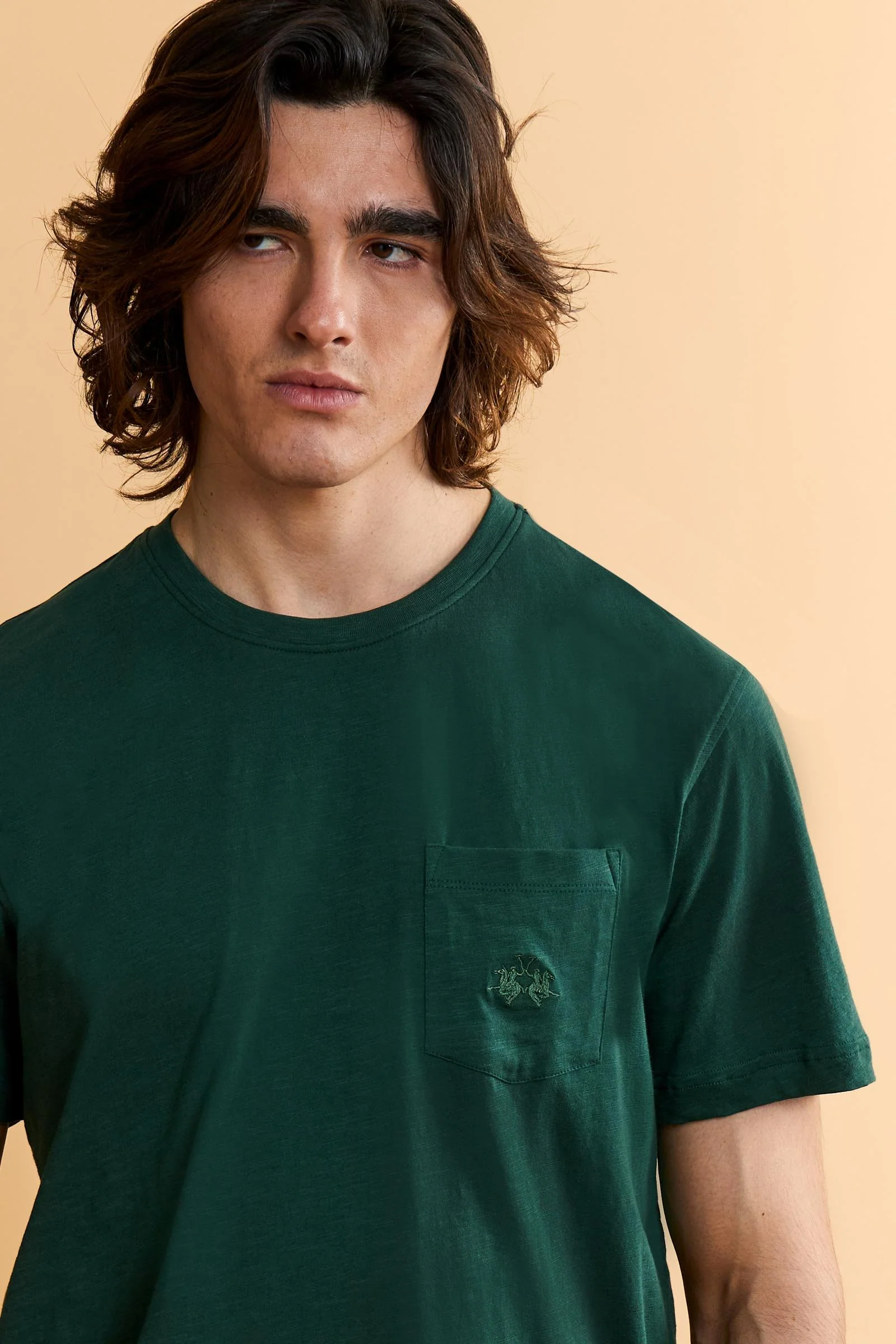 Herren T-Shirt aus Slub-Jersey mit Logo-Brusttasche - Tuan - Image 3