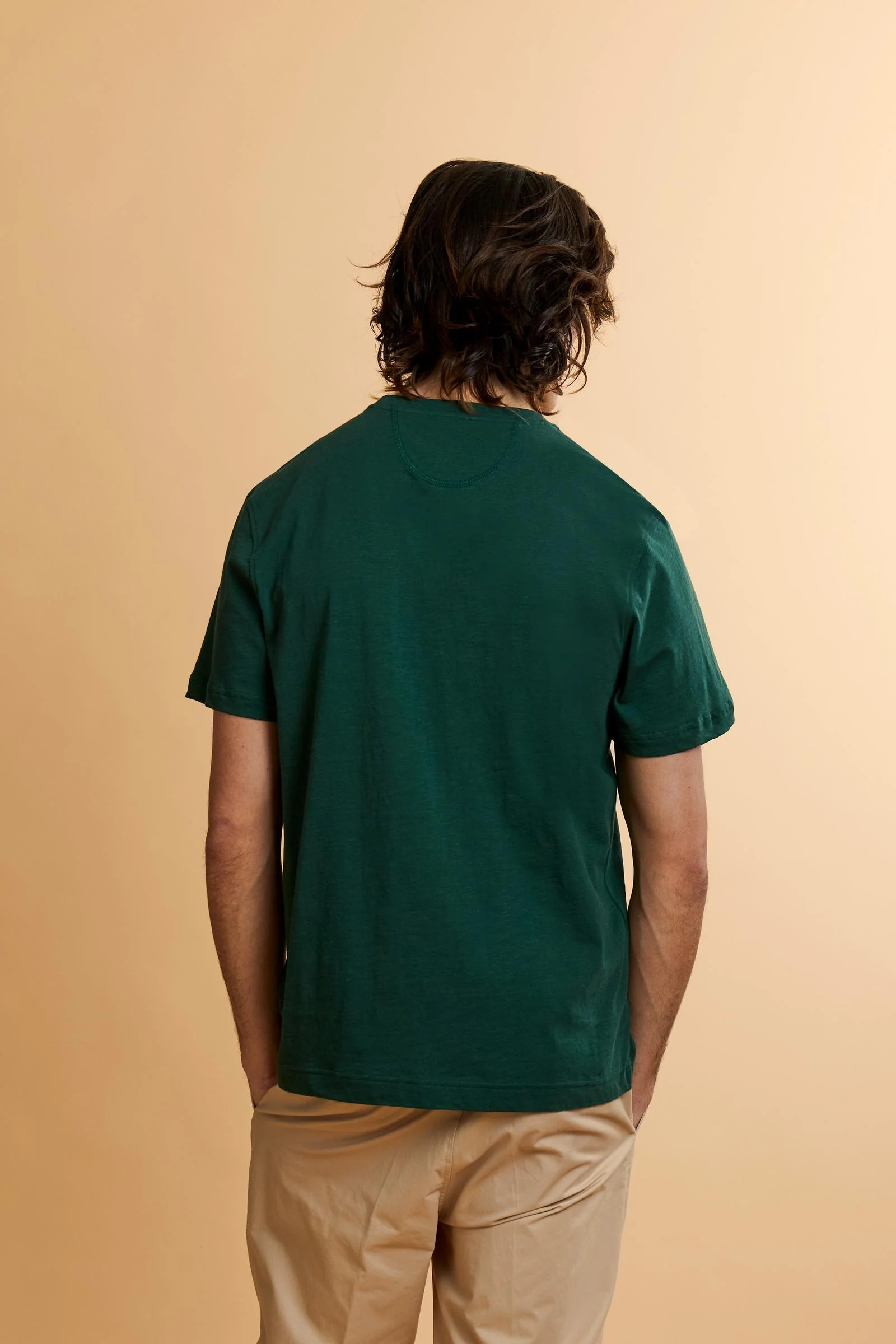 Herren T-Shirt aus Slub-Jersey mit Logo-Brusttasche - Tuan - Image 4