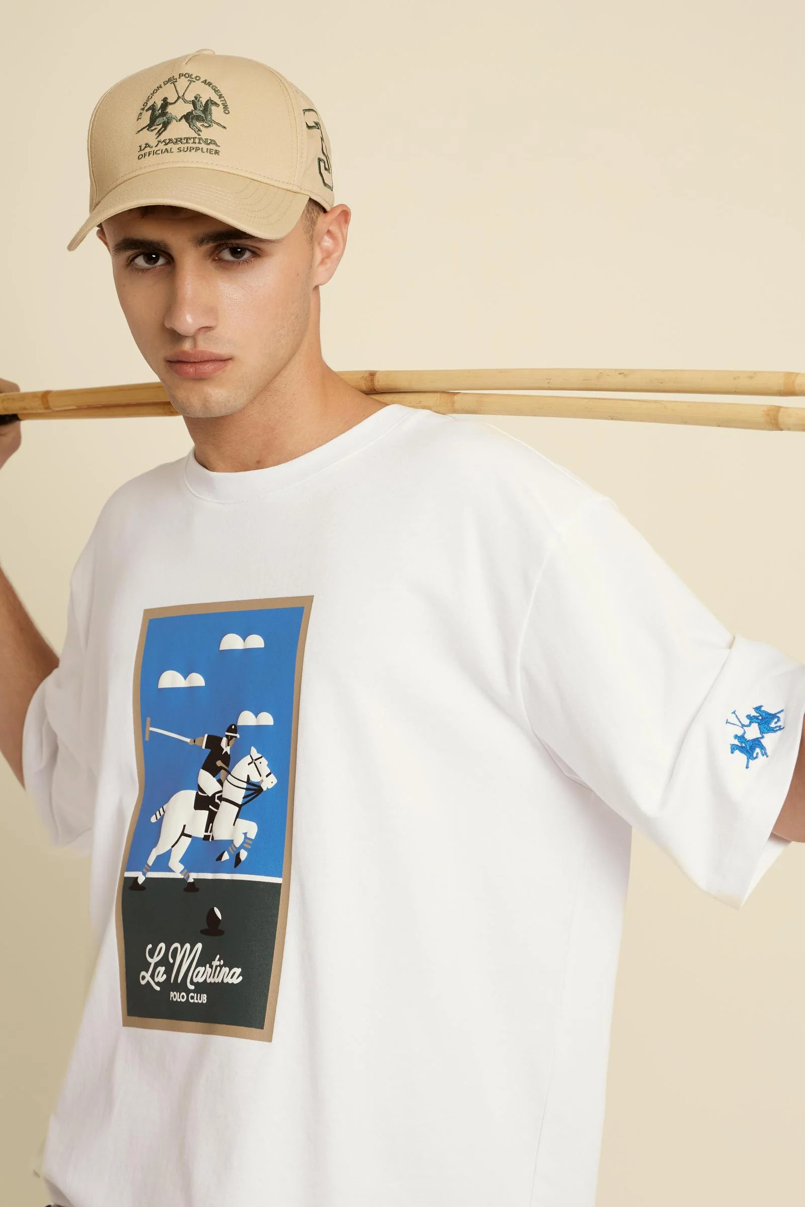 Herren-T-Shirt mit kurzen Ärmeln aus Baumwolljersey Club Art Edition - Cristobal - Image 3