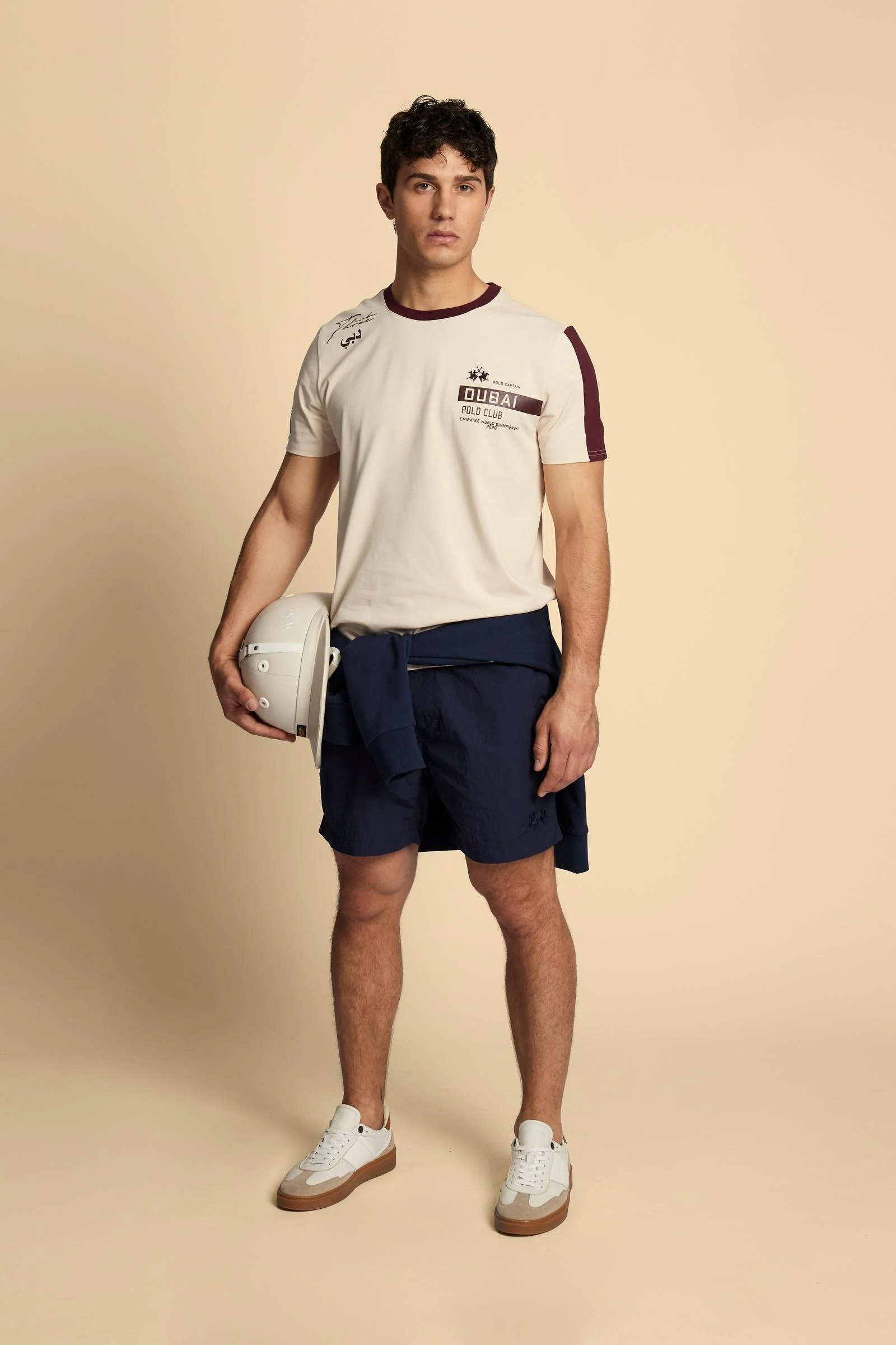 Herren-T-Shirt mit kurzen Ärmeln aus Baumwolljersey Dubai Polo Club - Carin - Image 2