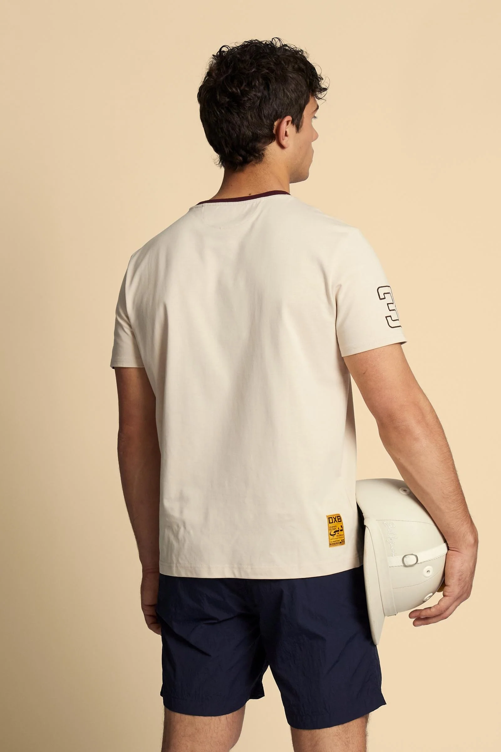 Herren-T-Shirt mit kurzen Ärmeln aus Baumwolljersey Dubai Polo Club - Carin - Image 4