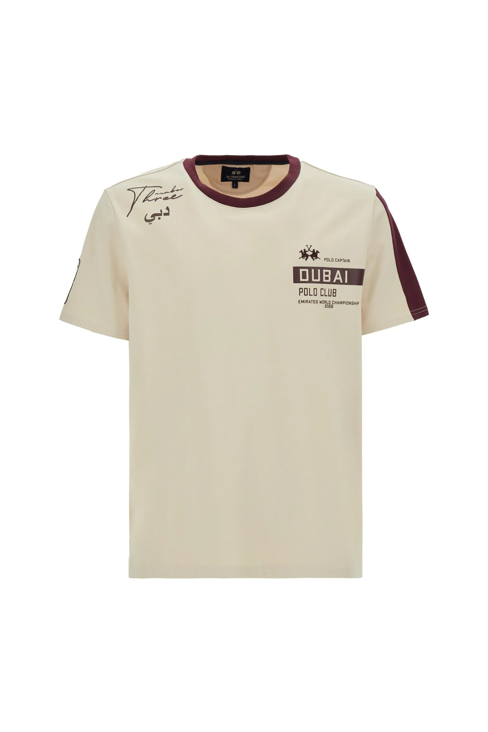 Herren-T-Shirt mit kurzen Ärmeln aus Baumwolljersey Dubai Polo Club - Carin - Image 5