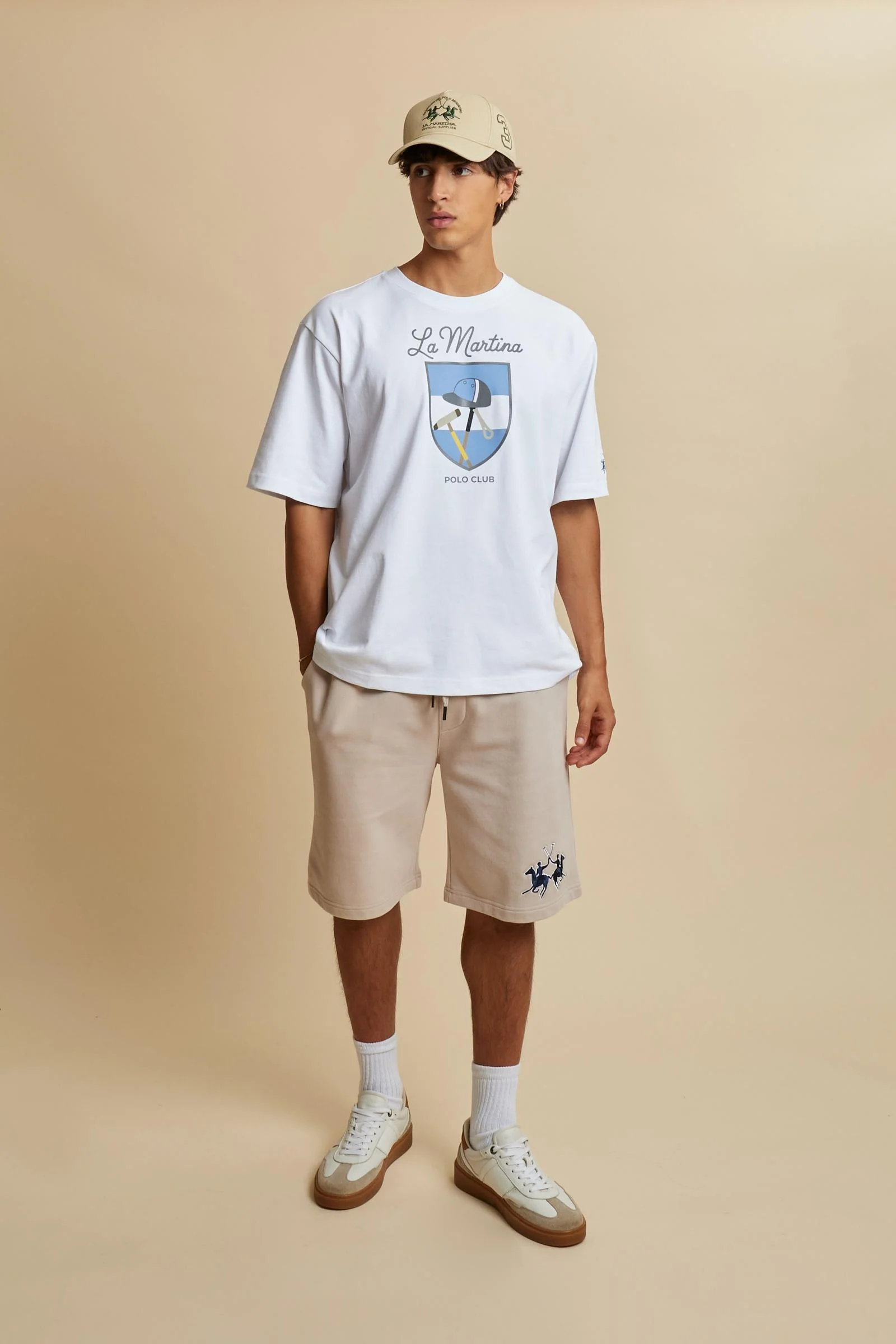 Herren-T-Shirt mit kurzen Ärmeln aus Baumwolljersey mit La Martina-Wappen - Ceferino - Image 2