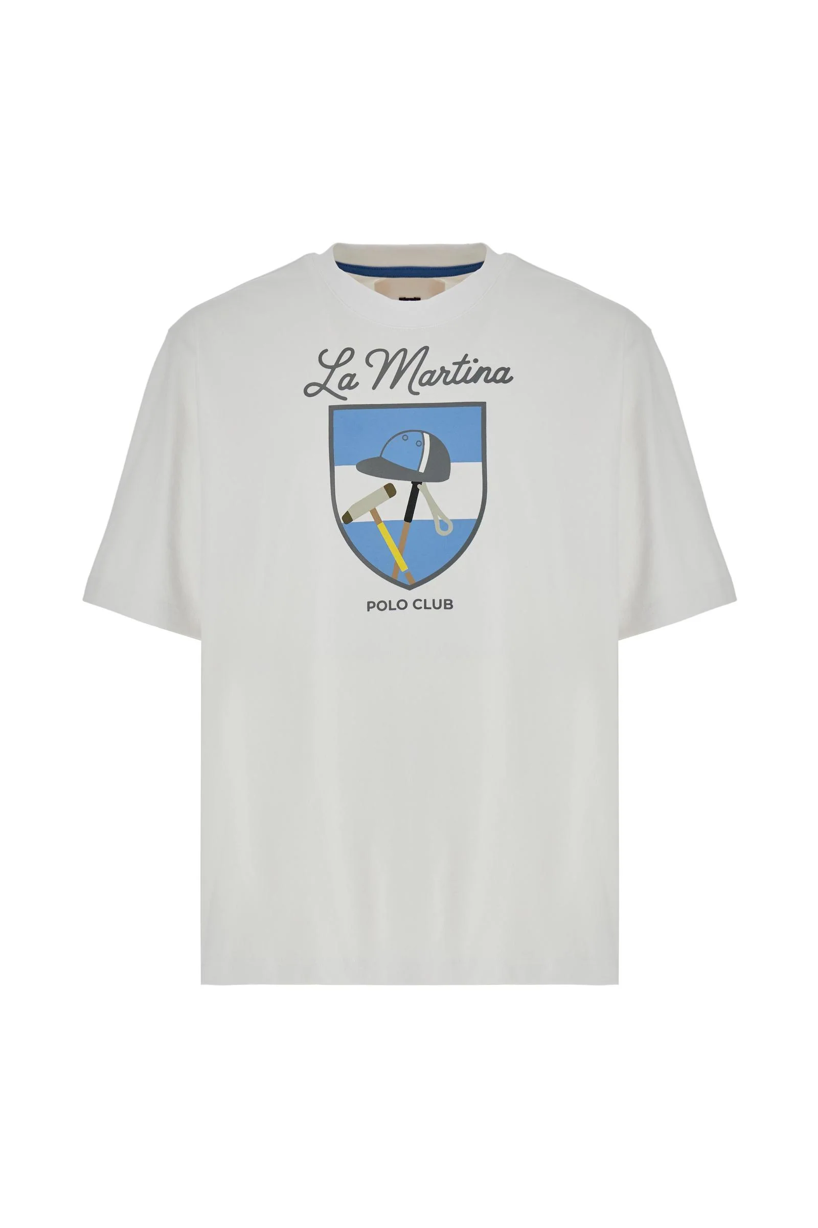 Herren-T-Shirt mit kurzen Ärmeln aus Baumwolljersey mit La Martina-Wappen - Ceferino - Image 5