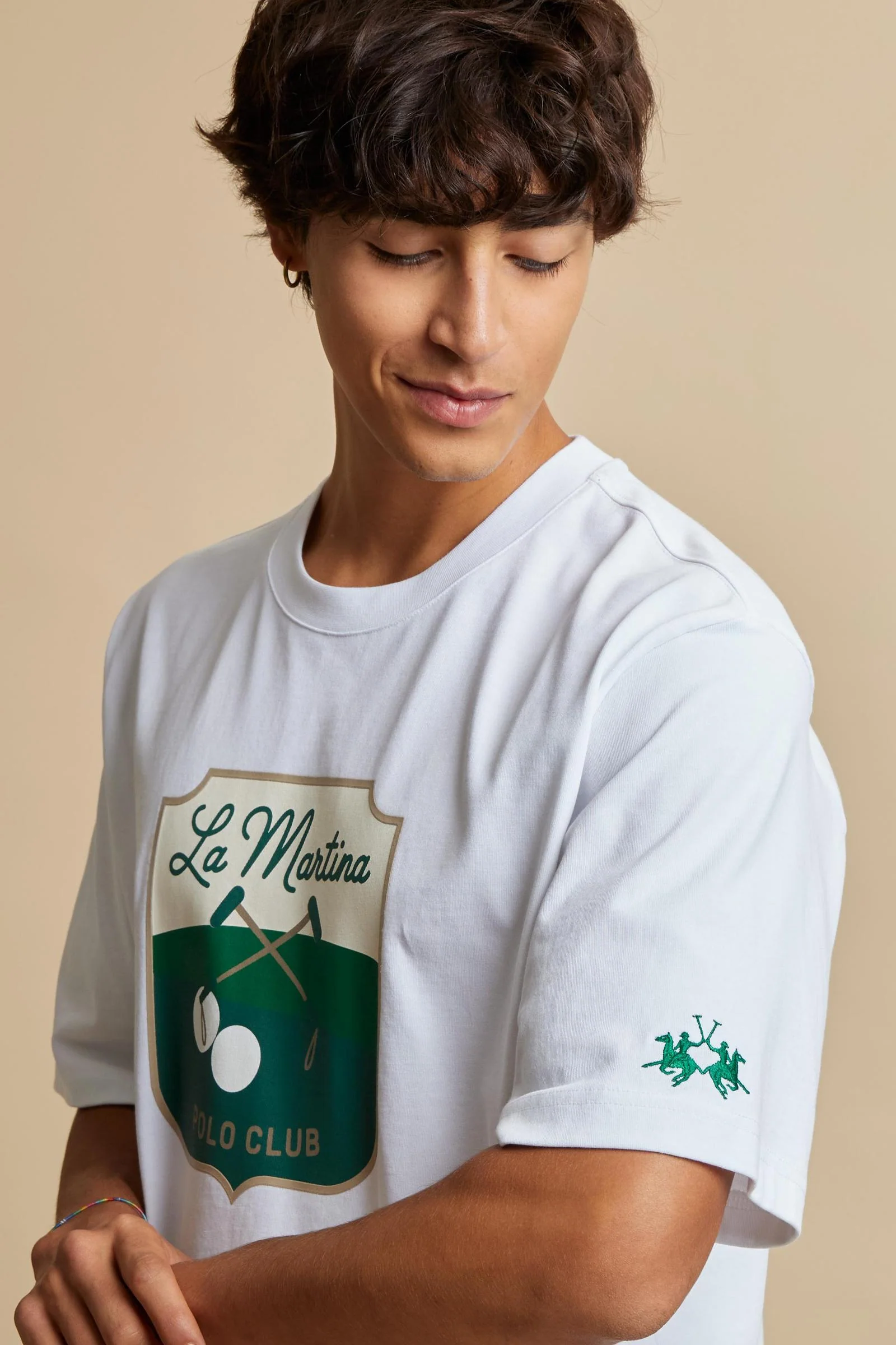 Herren-T-Shirt mit kurzen Ärmeln aus Baumwolljersey Polo Club Shield - Cristian - Image 3