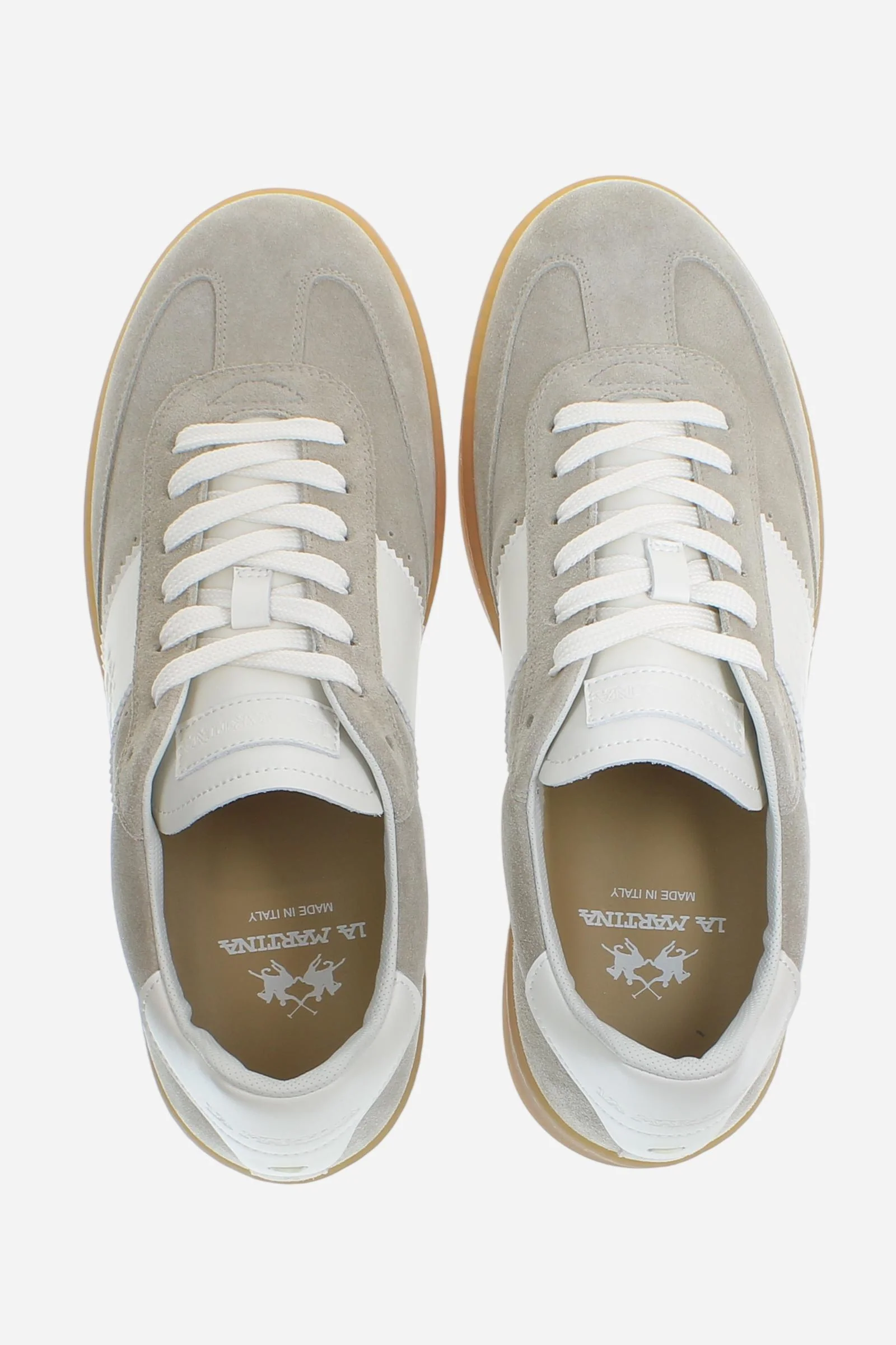 Herren Tennis Sneaker aus Veloursleder mit Seitenstreifen – Sage - Image 4