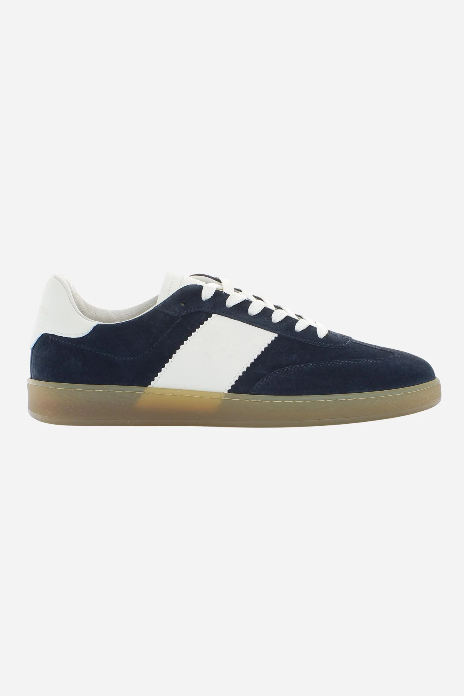 Herren Tennis Sneaker aus Veloursleder mit Seitenstreifen – Sage