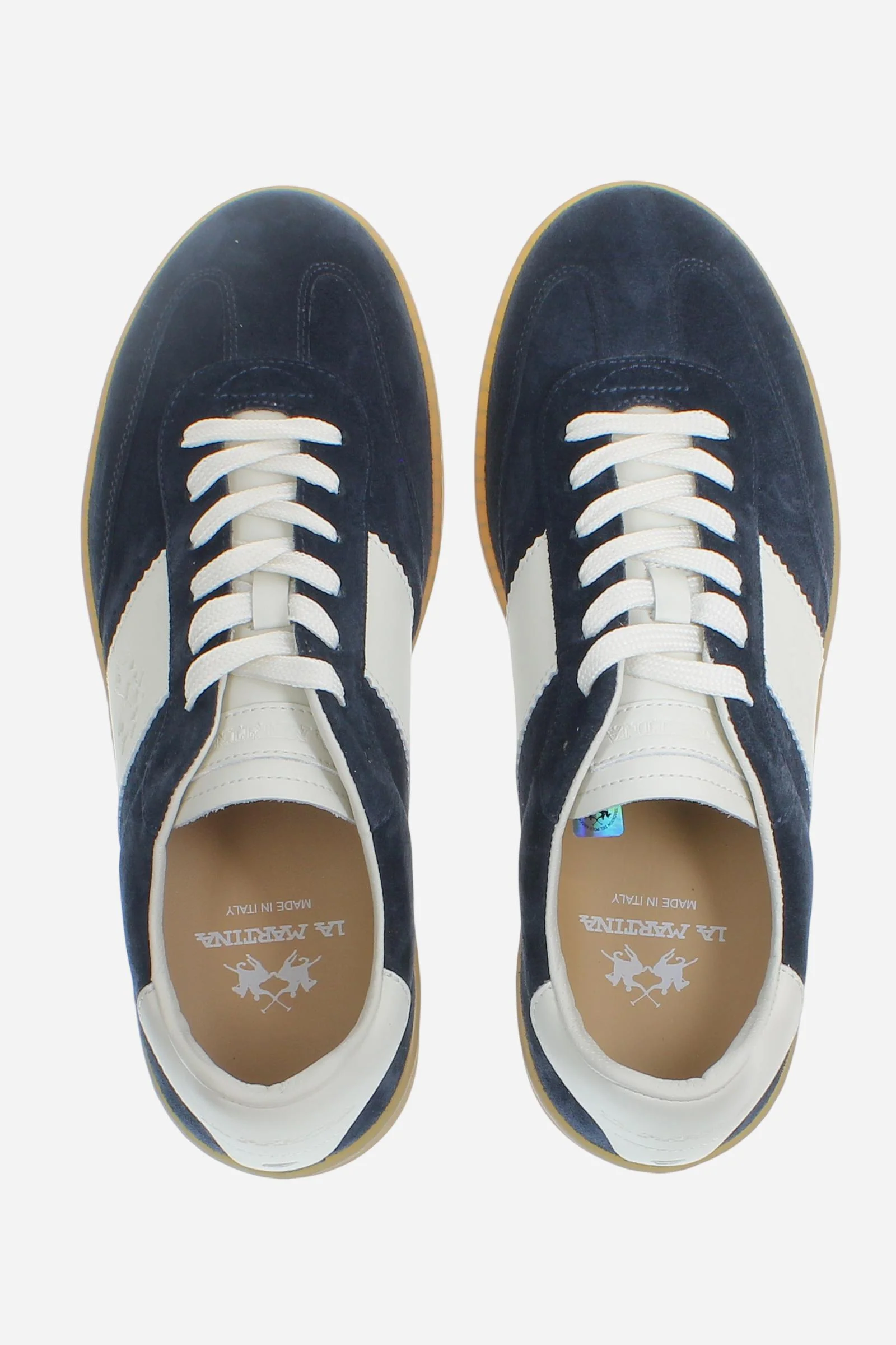 Herren Tennis Sneaker aus Veloursleder mit Seitenstreifen – Sage - Image 4